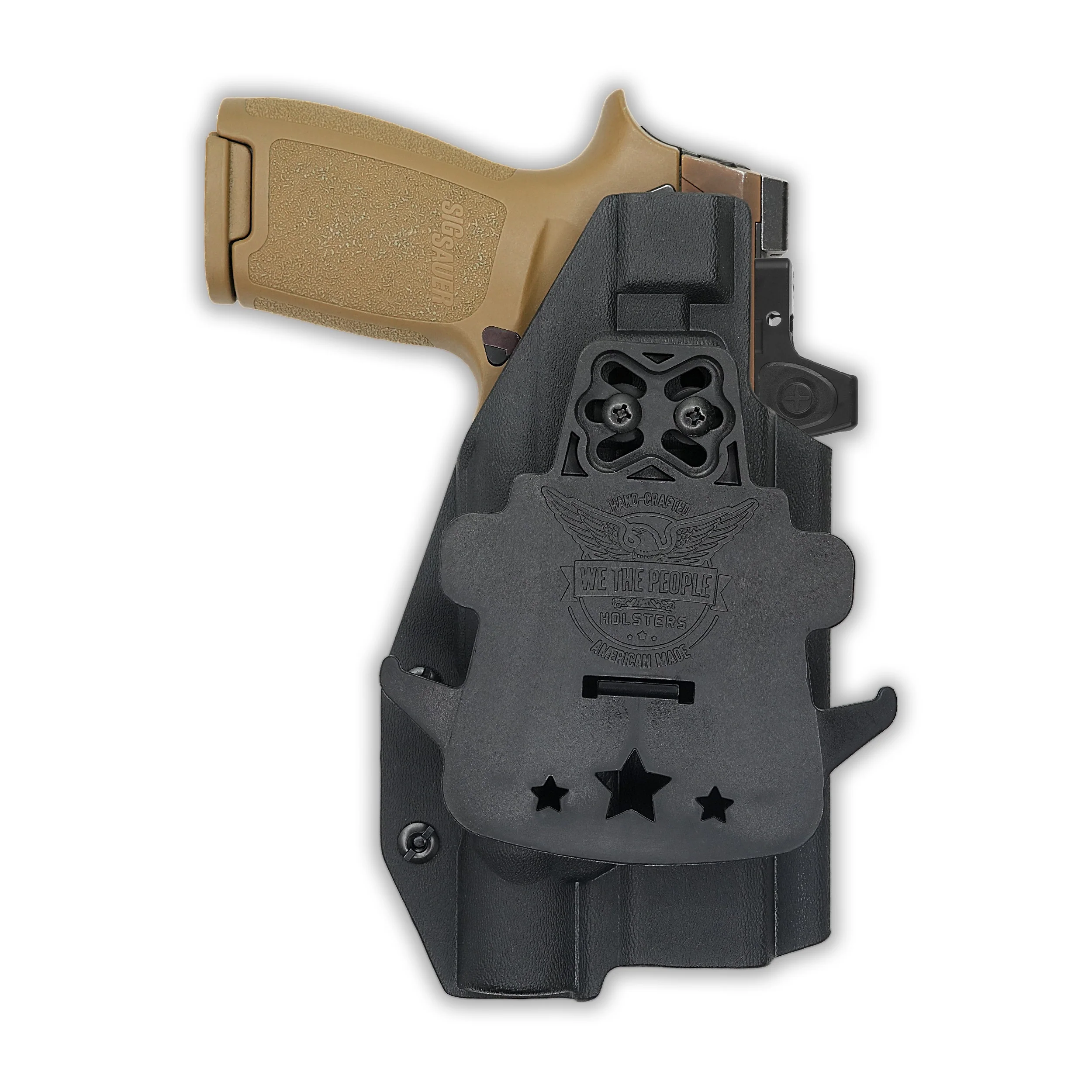 Sig Sauer P320 Full Size Manual Safety with Surefire X300T-B Light Red Dot Optic Cut OWB Holster - Image 4