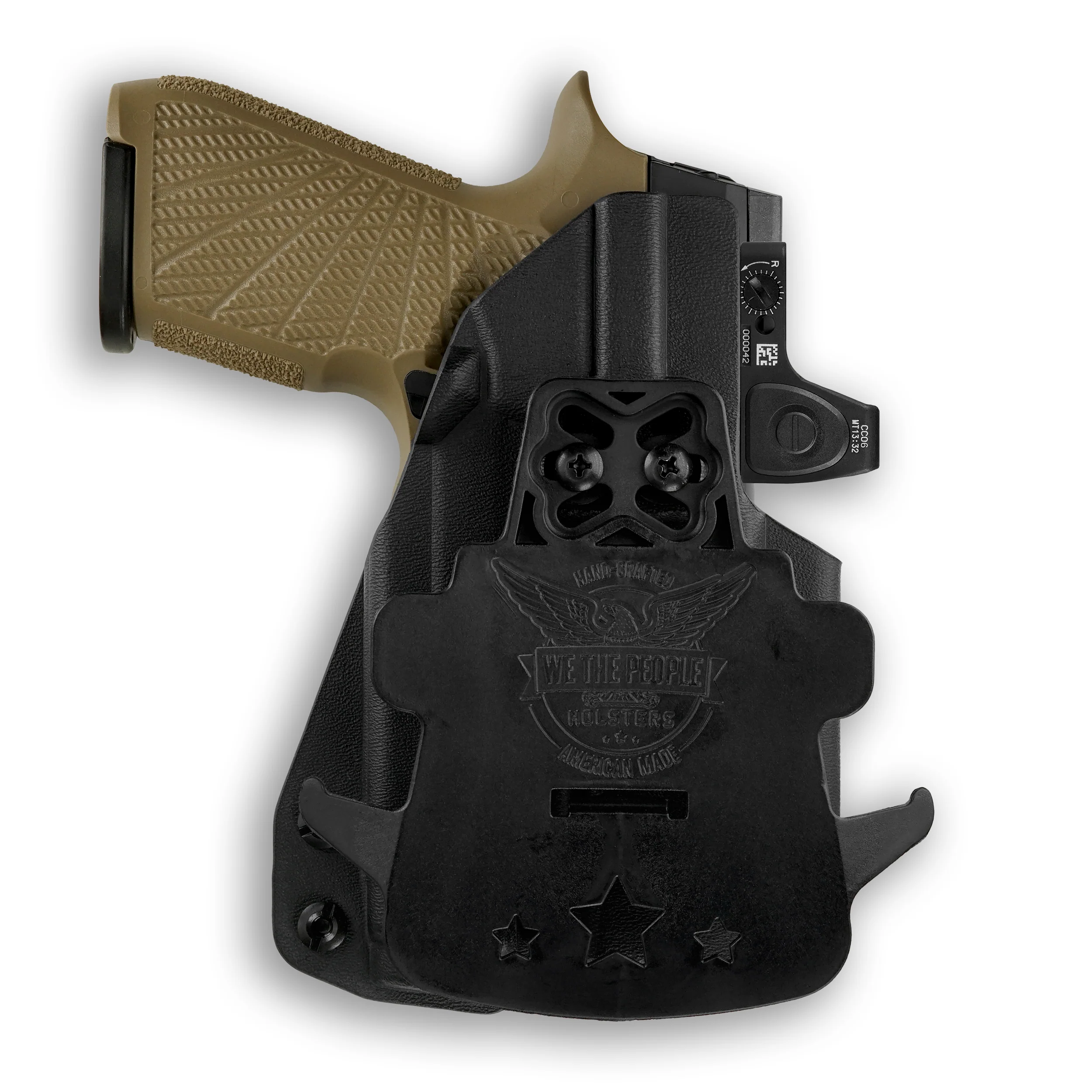 Sig Sauer P320-XCompact Wilson Combat Grip WCP320 with Olight Baldr S Light Red Dot Optic Cut OWB Holster - Image 4