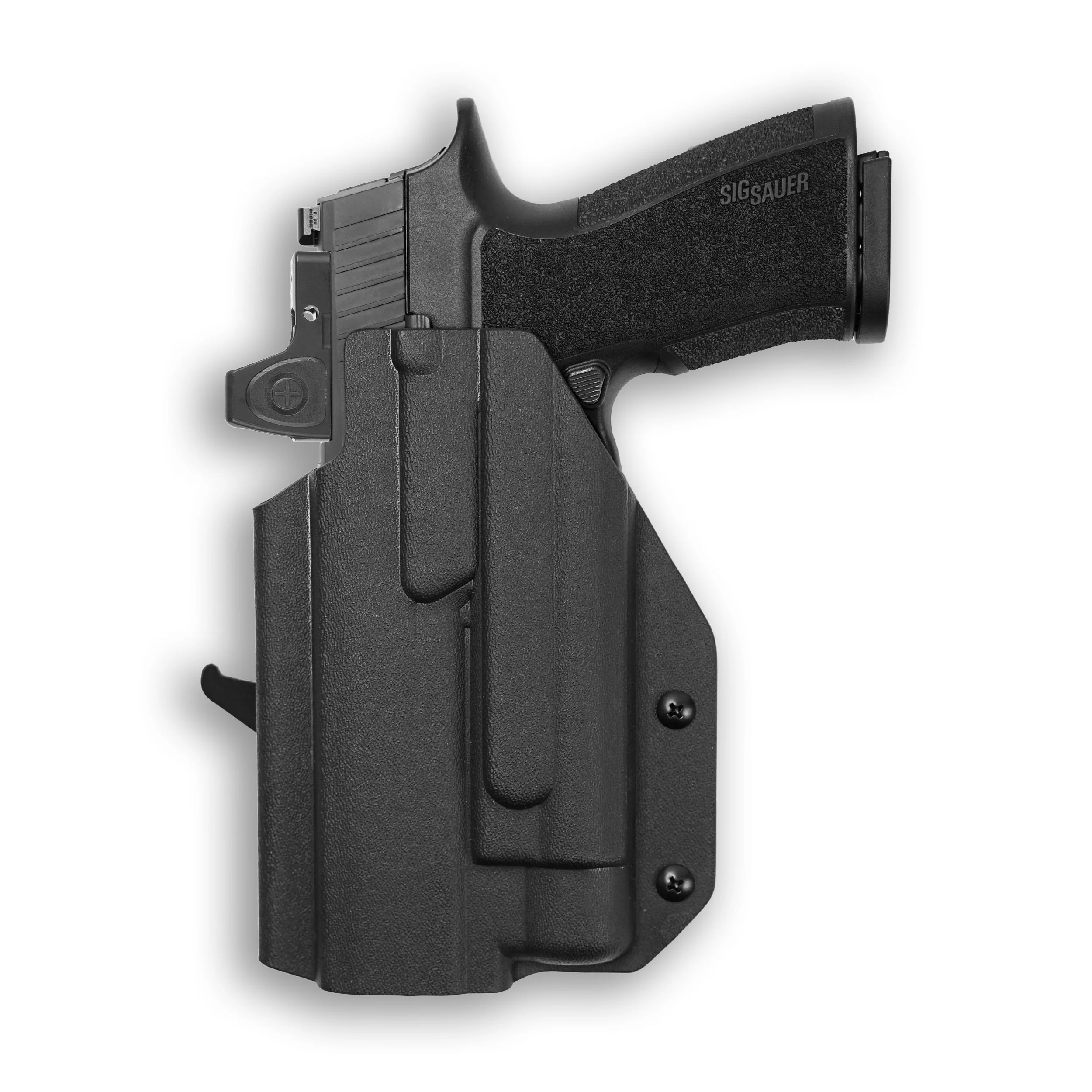 Sig Sauer P320-XTen with Streamlight TLR-1/1S/HL Light Red Dot Optic Cut OWB Holster - Image 3