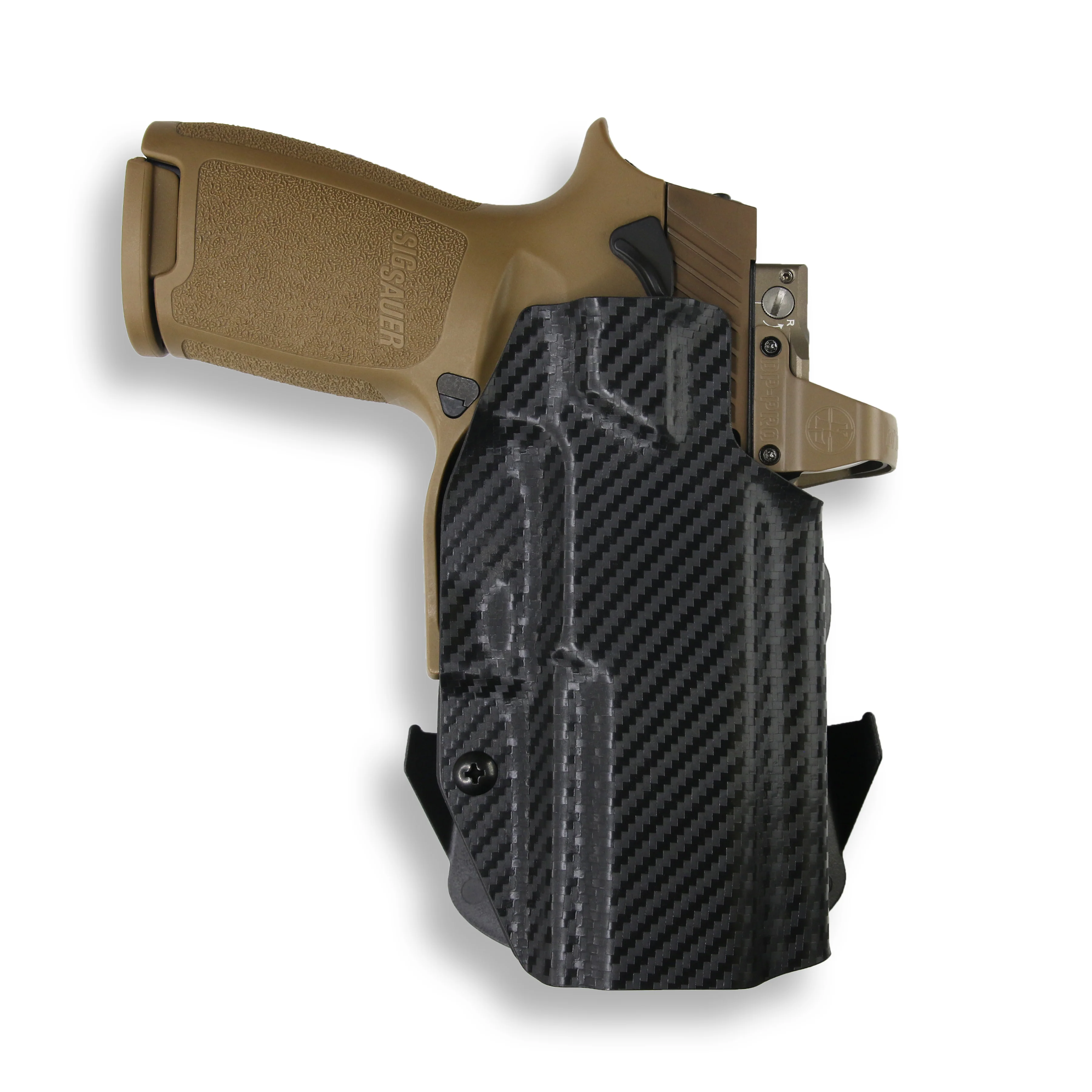 Sig Sauer P320C 9MM/.40SW Manual Safety Red Dot Optic Cut OWB Holster - Image 3
