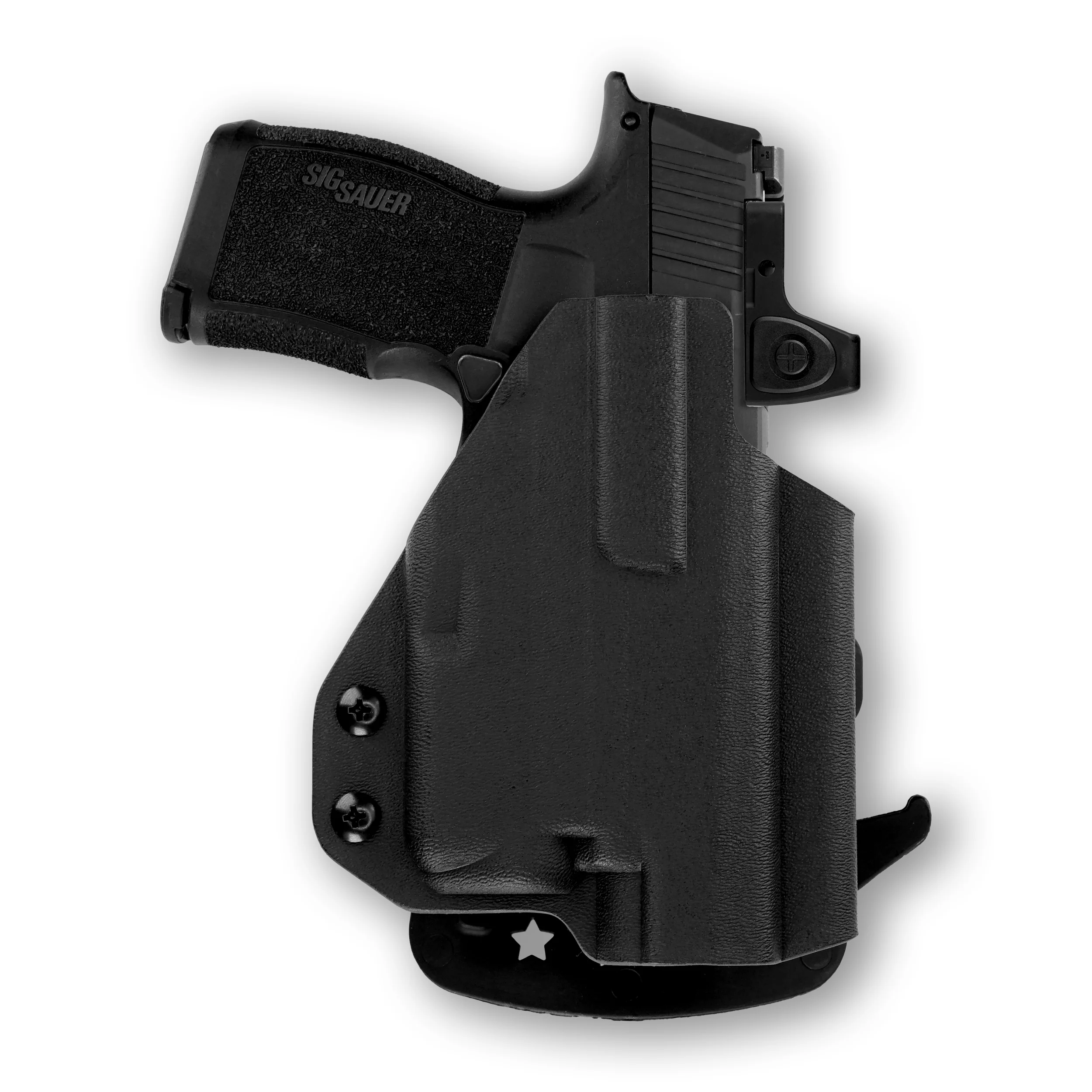 Sig Sauer P365 XL Comp Rose with Streamlight TLR-6 Light/Laser Red Dot Optic Cut OWB Holster