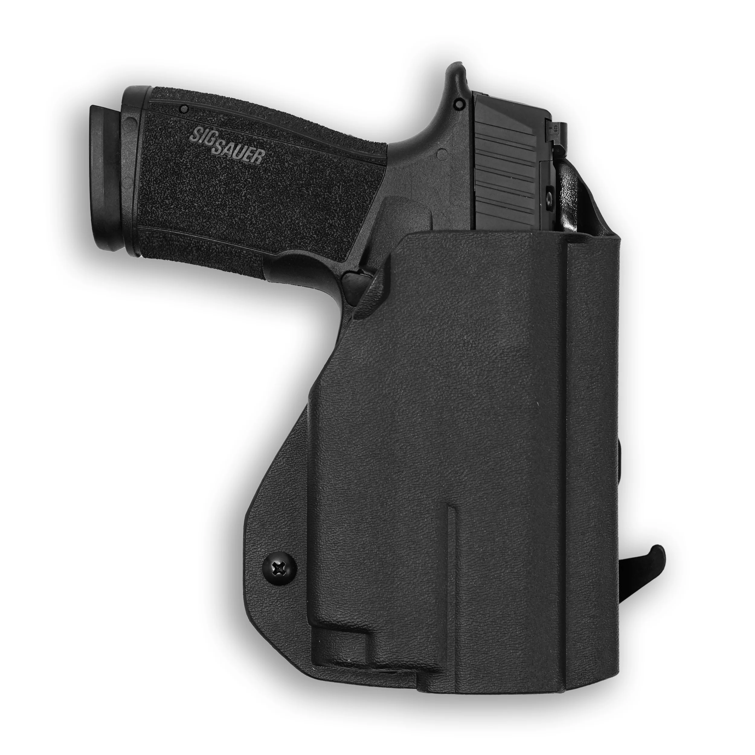Sig Sauer P365-XMacro Comp with Olight Baldr RL Mini Light OWB Holster