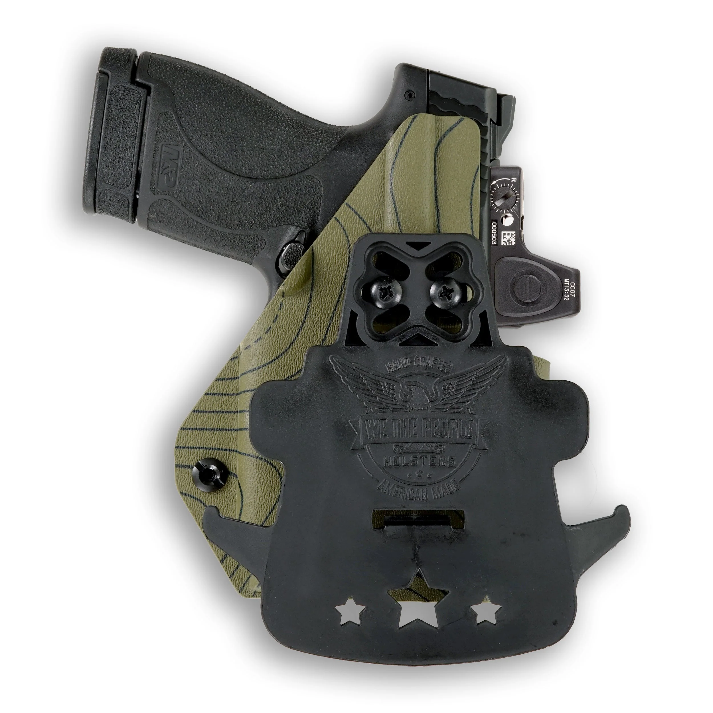 Sig Sauer P365-XMacro Comp with Olight Baldr RL Mini Light Red Dot Optic Cut OWB Holster - Image 110