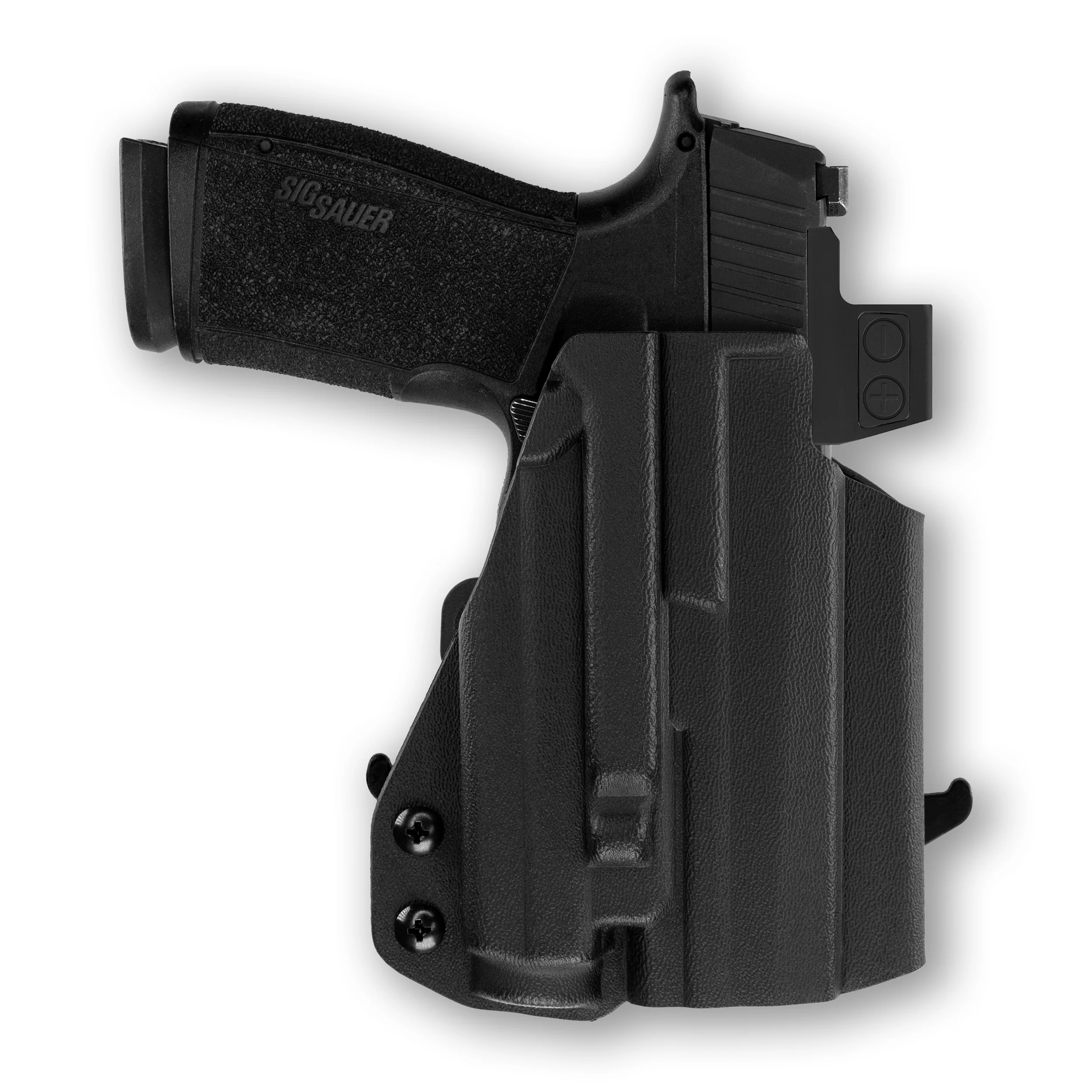 Sig Sauer P365-XMacro with Olight Baldr S Light Red Dot Optic Cut OWB Holster
