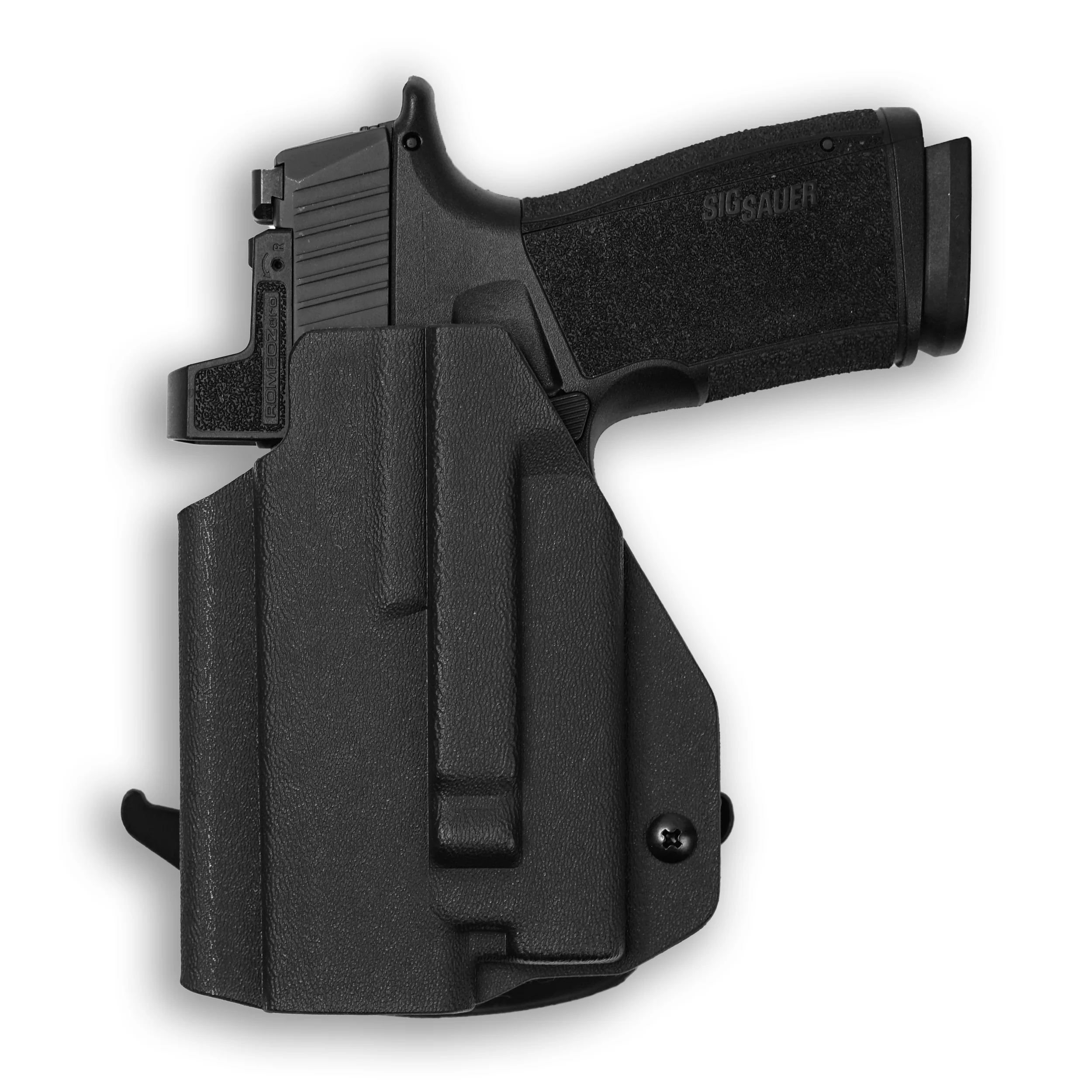 Sig Sauer P365-XMacro Tacops with Olight PL-Mini 2 Valkyrie Light Red Dot Optic Cut OWB Holster - Image 3