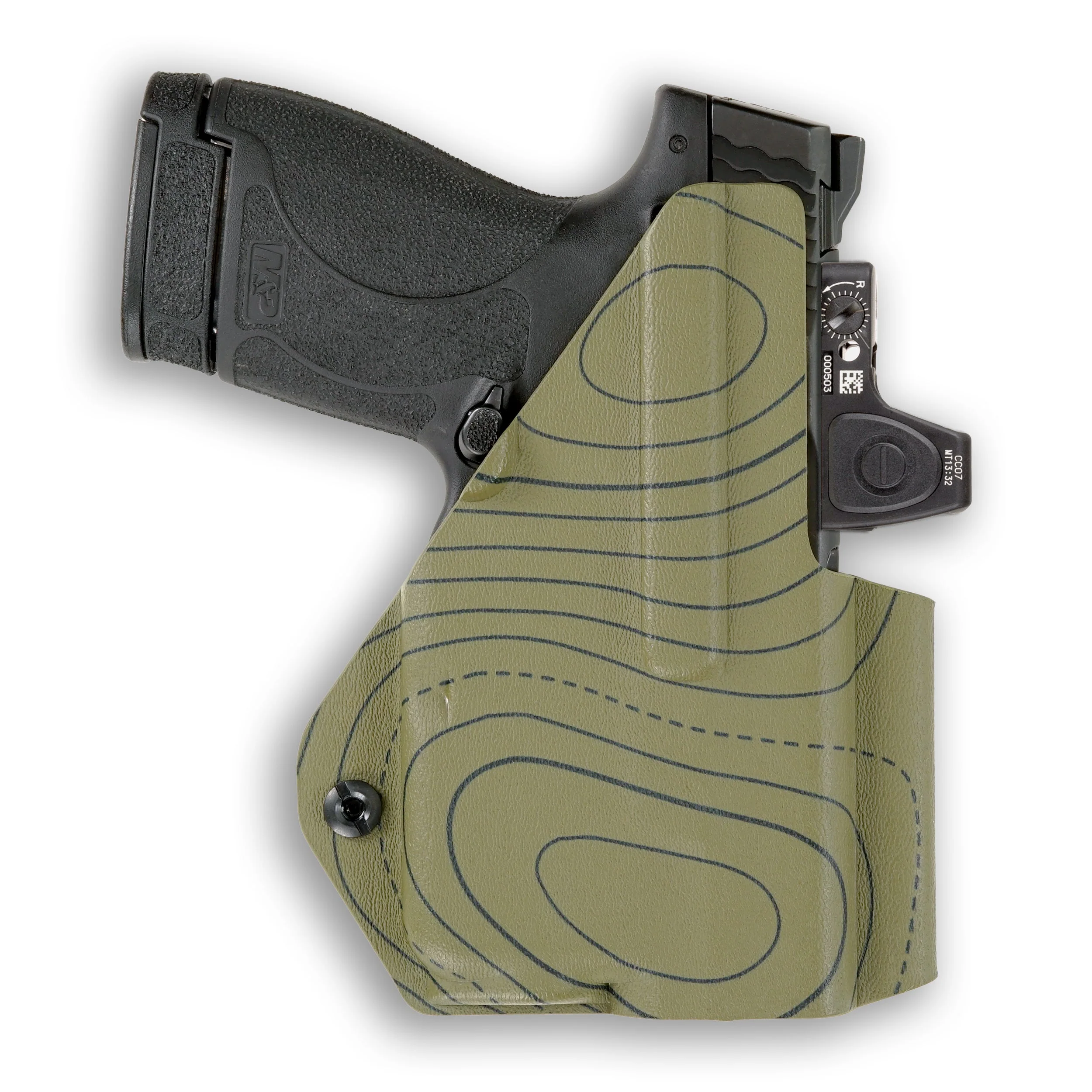 Sig Sauer P365-XMacro with Surefire XC1-C Light Red Dot Optic Cut IWB Holster - Image 110