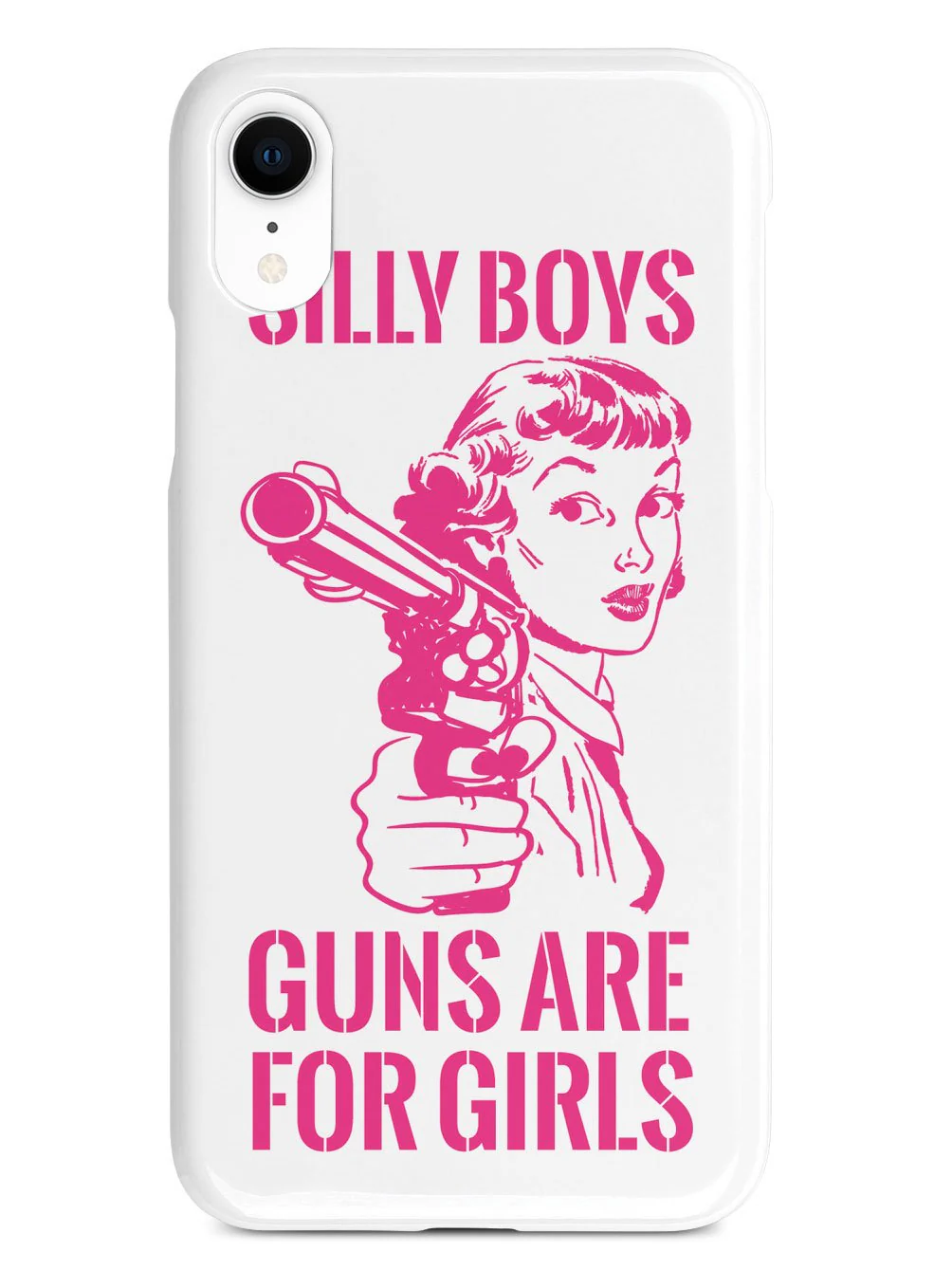 Silly Boys, Guns are for Girls - Pink Text Case - Image 15