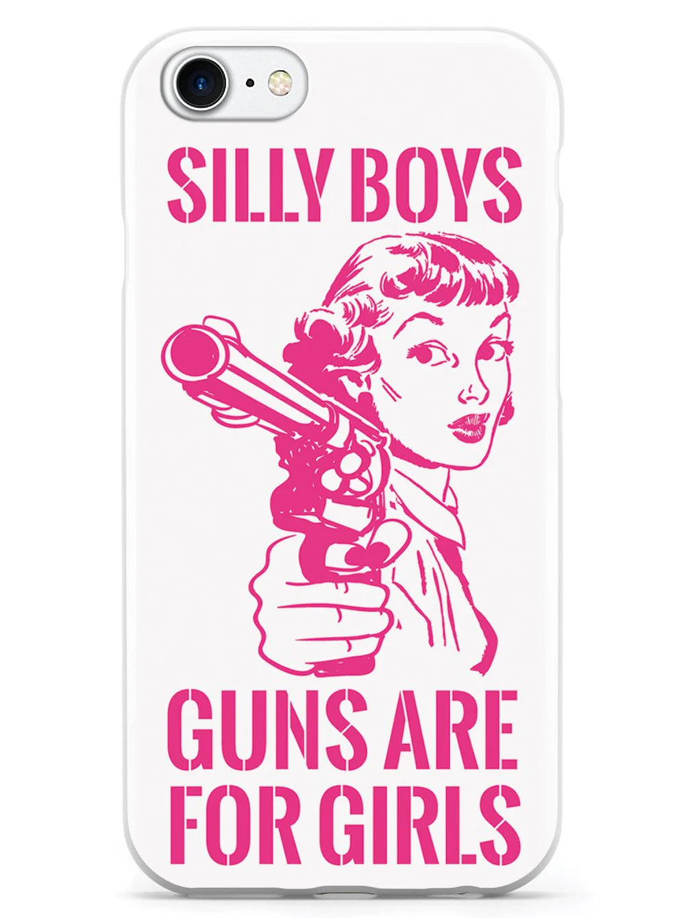 Silly Boys, Guns are for Girls - Pink Text Case - Image 16