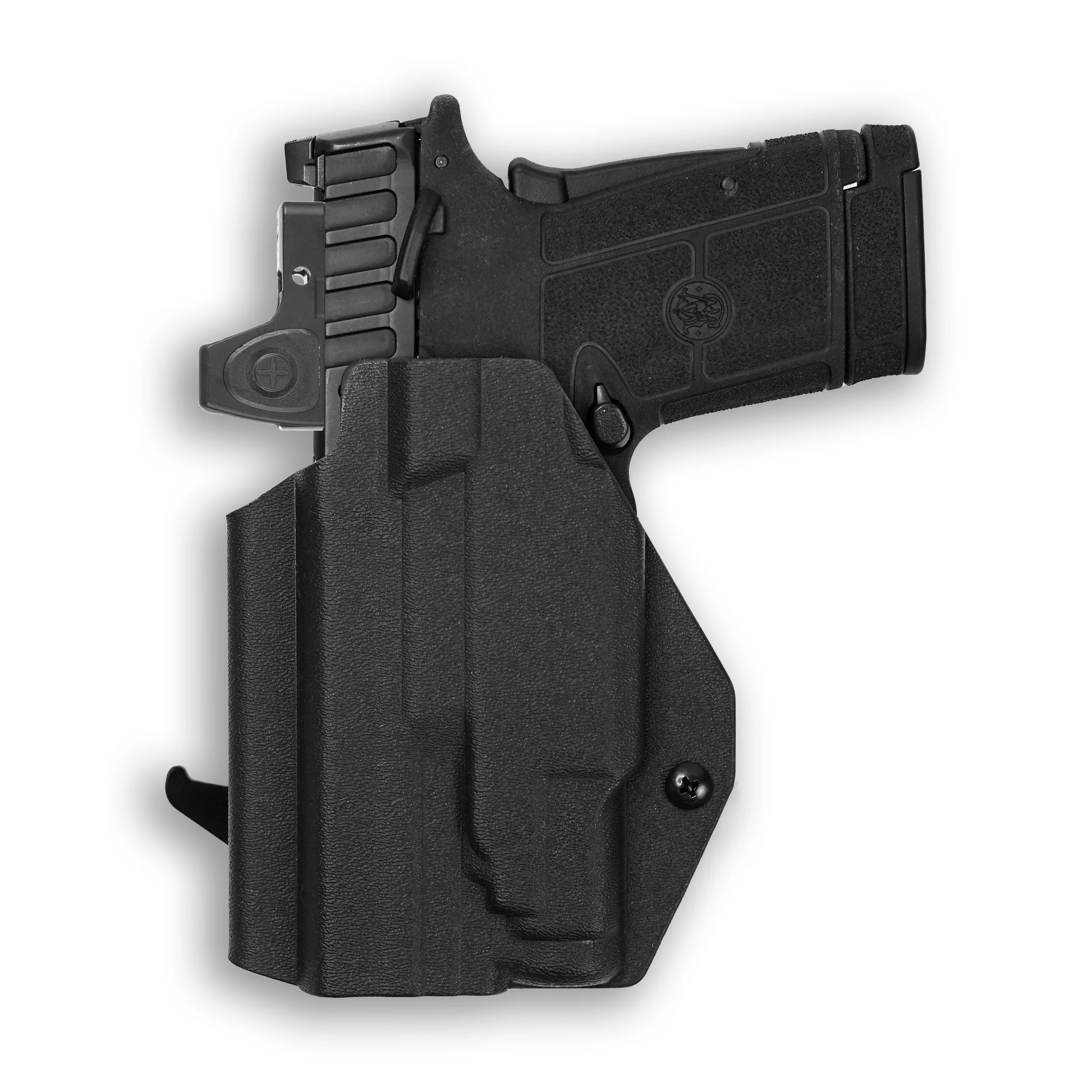 Smith & Wesson Equalizer with Streamlight TLR-7 Sub Light Red Dot Optic Cut OWB Holster - Image 3