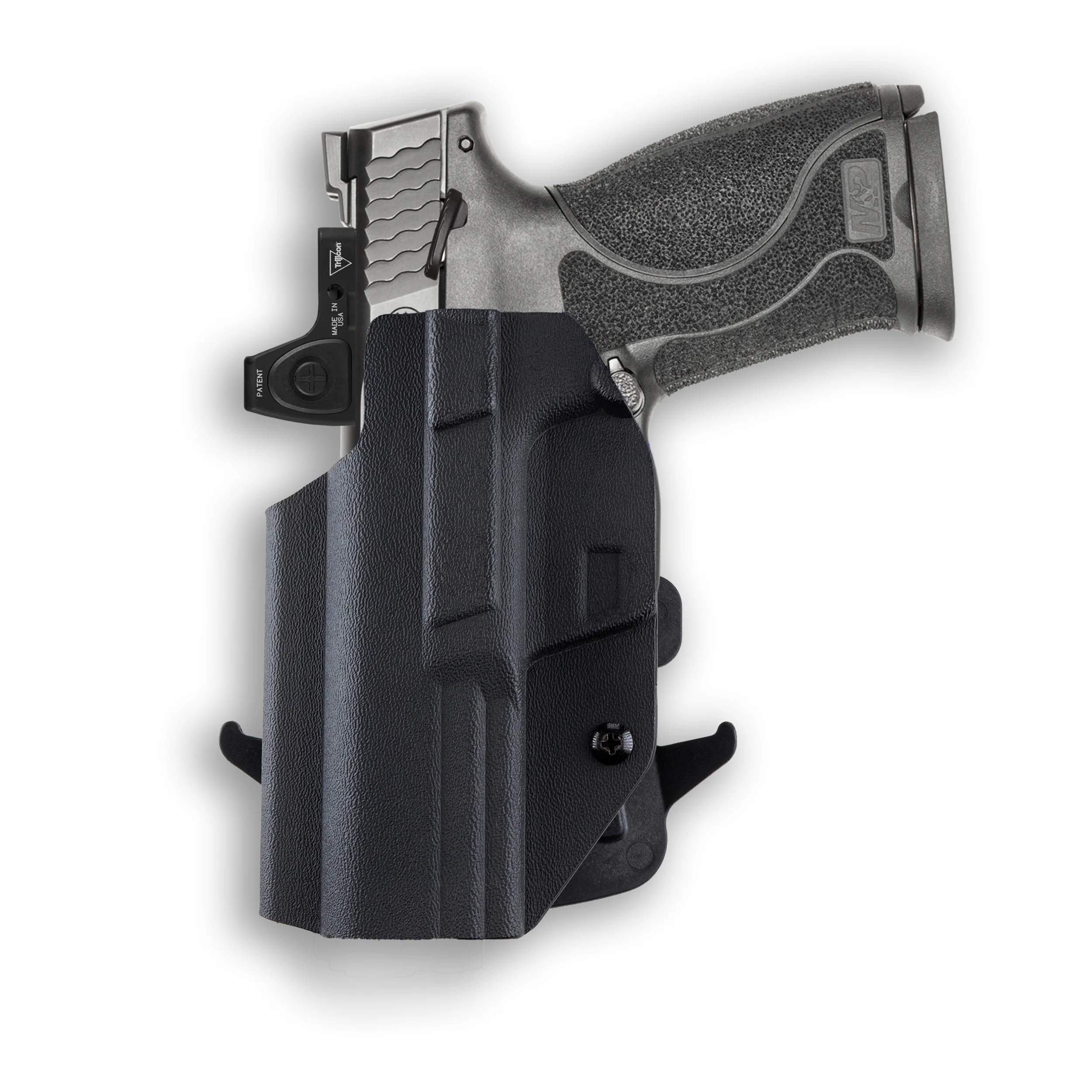 Smith & Wesson M&P 45 M2.0 4" Carry Comp Compact/Subcompact Manual Safety Red Dot Optic Cut OWB Holster - Image 3