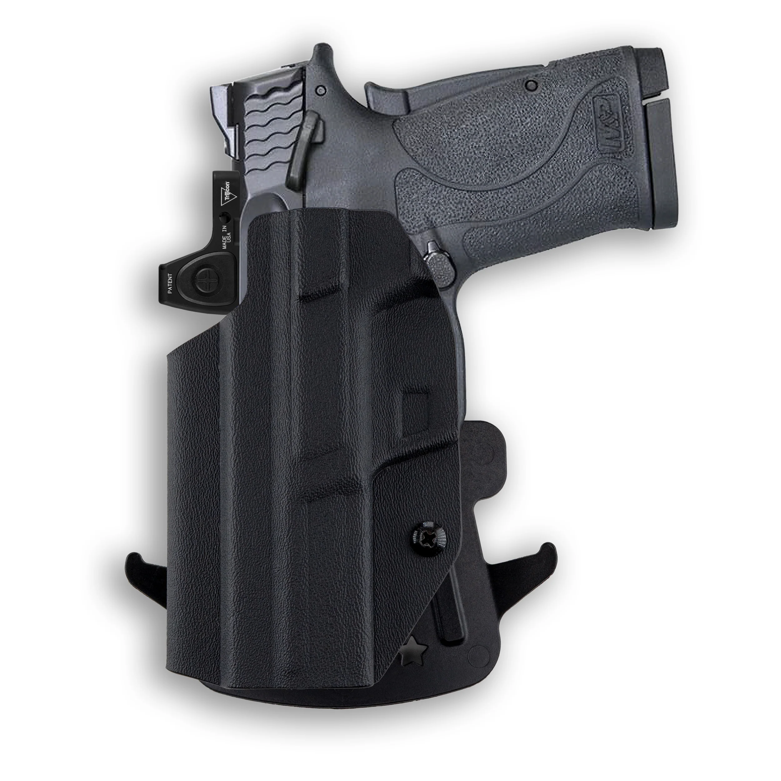 Smith & Wesson M&P 380 Shield EZ M2.0 Red Dot Optic Cut OWB Holster - Image 3