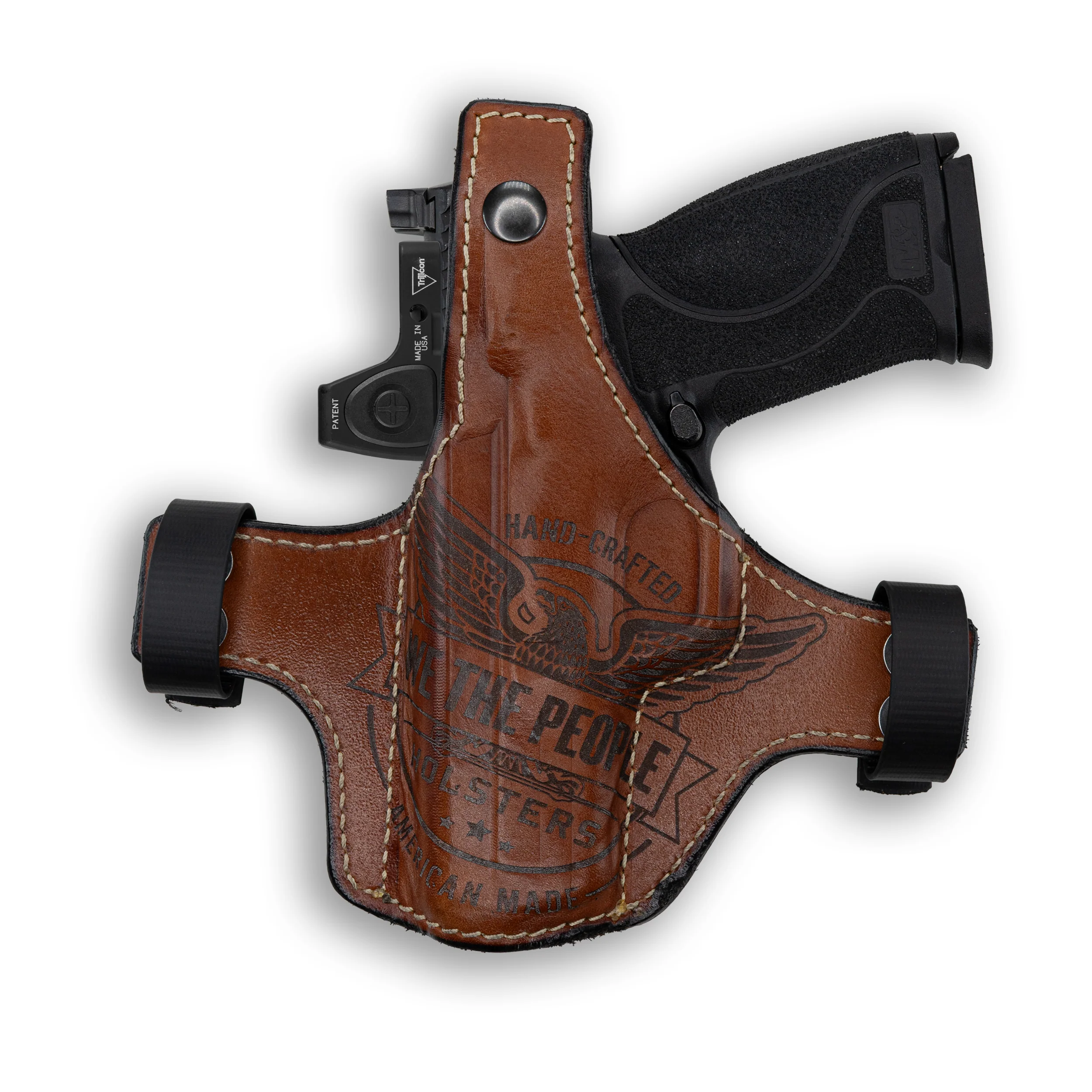 Smith & Wesson M&P 45 M2.0 4.6" Full Size Independence Thumb Break Leather OWB Holster - Image 2
