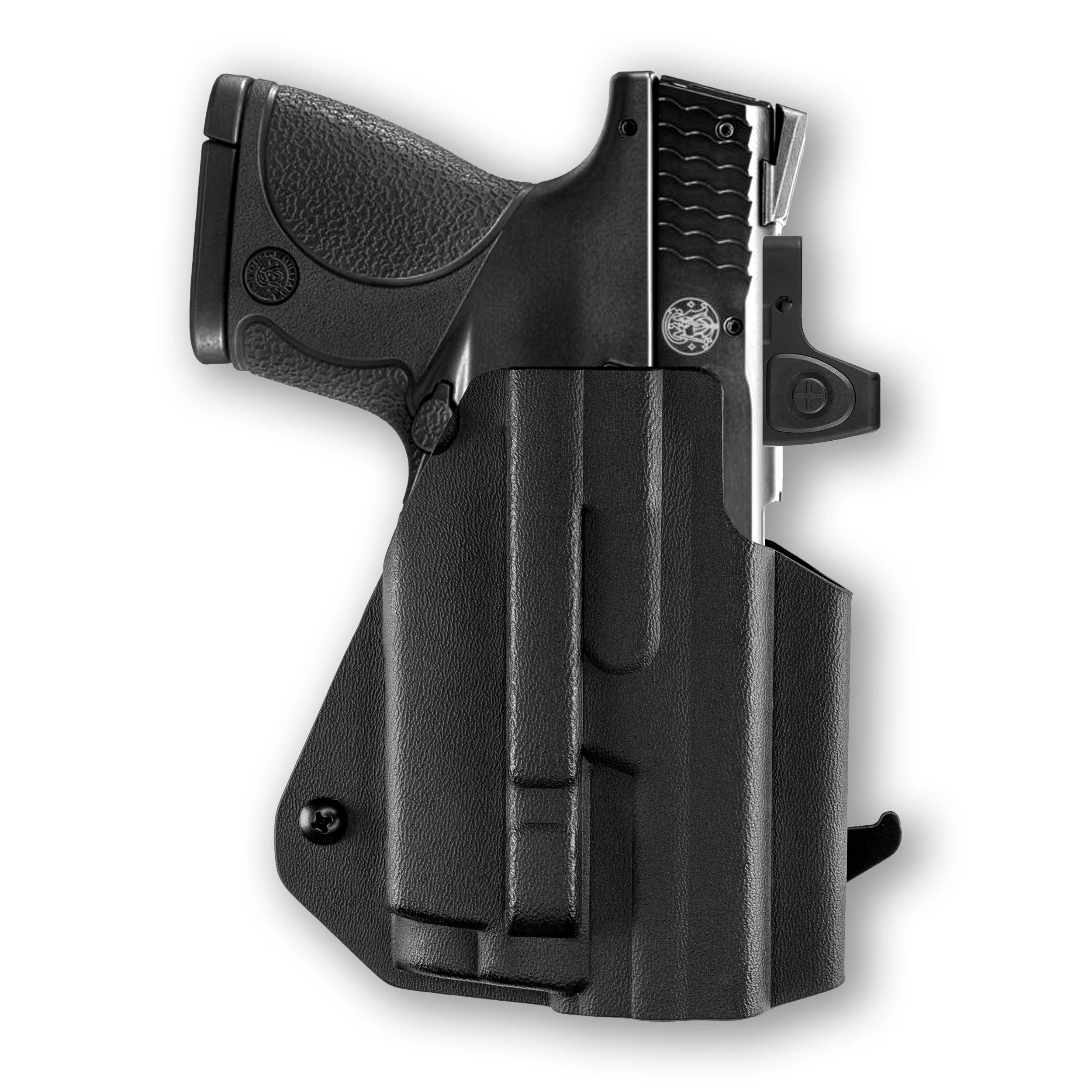 Smith & Wesson M&P 9C 3.5" with Olight Baldr RL Mini Light Red Dot Optic Cut OWB Holster