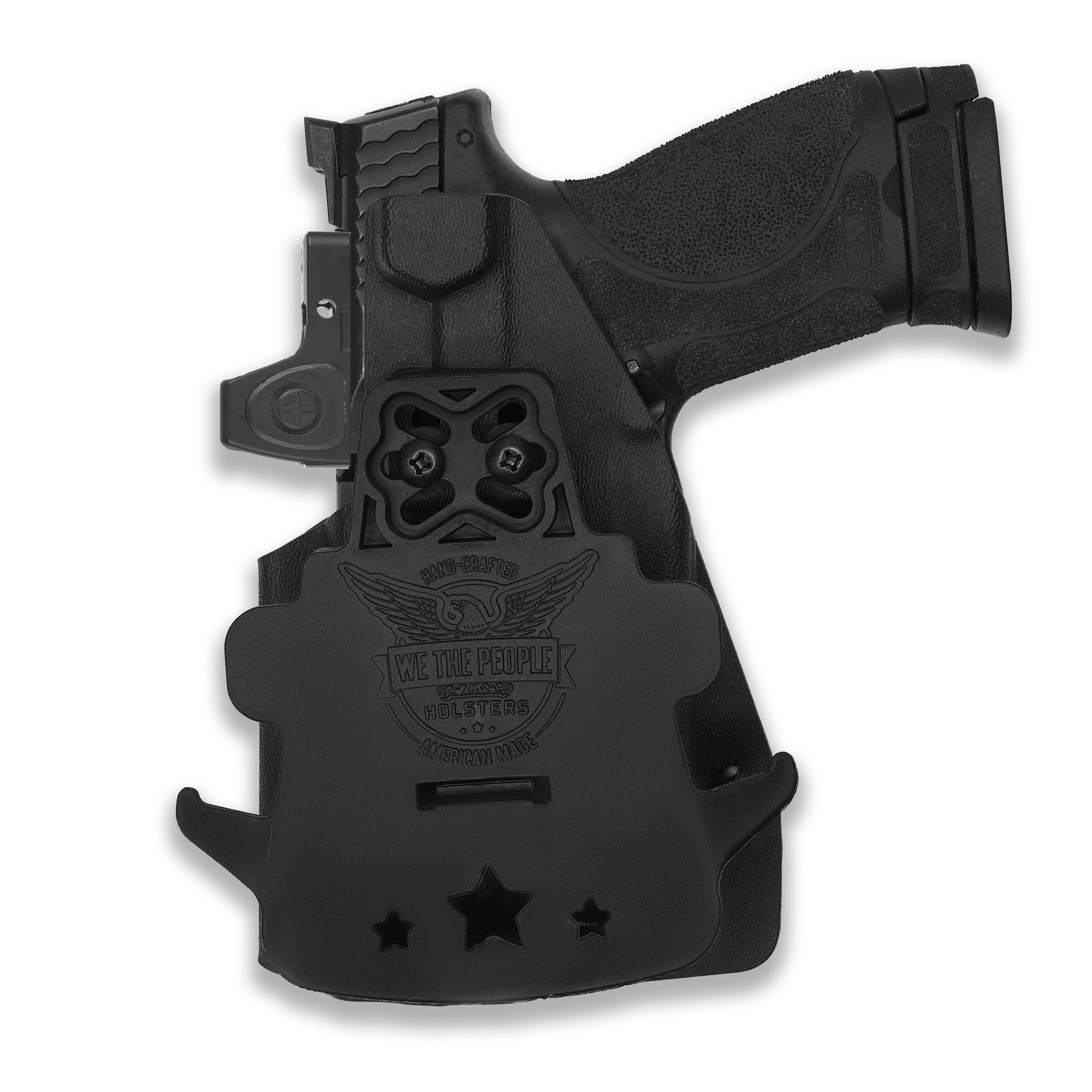 Smith & Wesson M&P / M2.0 4"/4.25" Compact 9/40 Manual Safety with Olight Baldr S Light Red Dot Optic Cut OWB Holster - Image 2