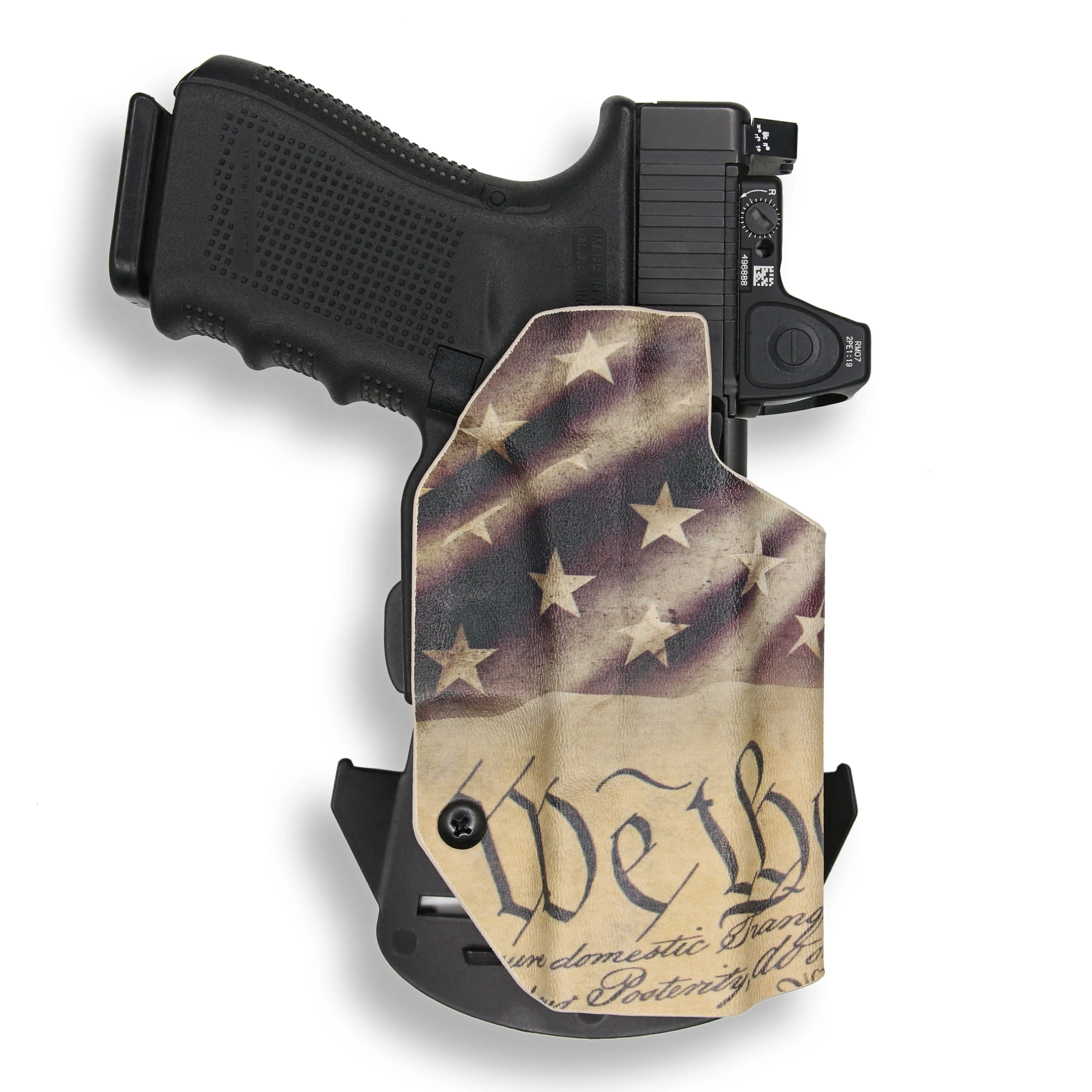 Smith & Wesson M&P / M2.0 / 9/40 5" Full Size with Olight Baldr S Light Red Dot Optic Cut OWB Holster - Image 17