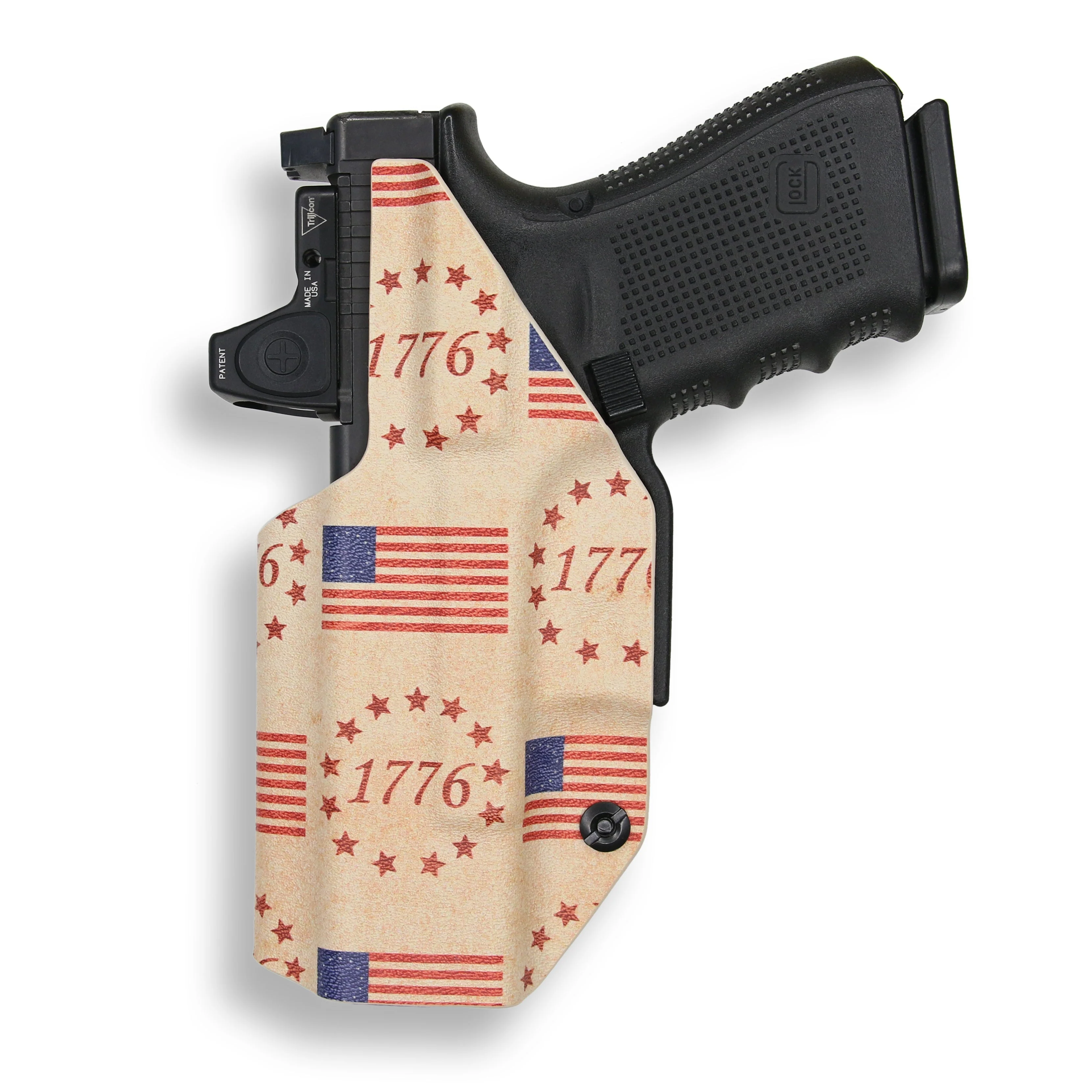 Smith & Wesson M&P Shield / M2.0 / Plus 9MM/.40/30 Super Carry with Streamlight TLR-6 Light/Laser Red Dot Optic Cut IWB Holster - Image 32