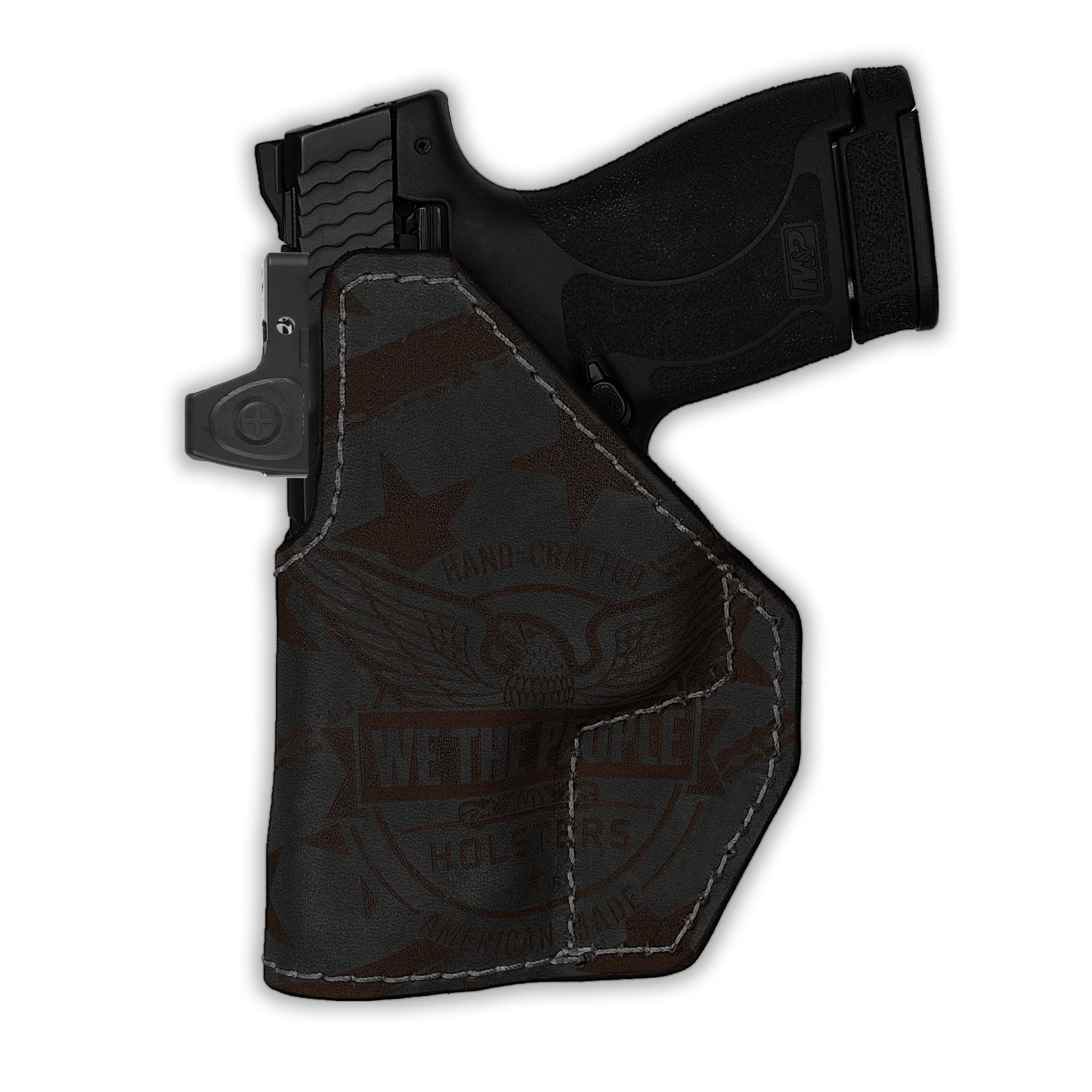 Smith & Wesson M&P Shield M2.0 Red Dot Optic Cut Independence Leather IWB Slimfit Holster - Image 4