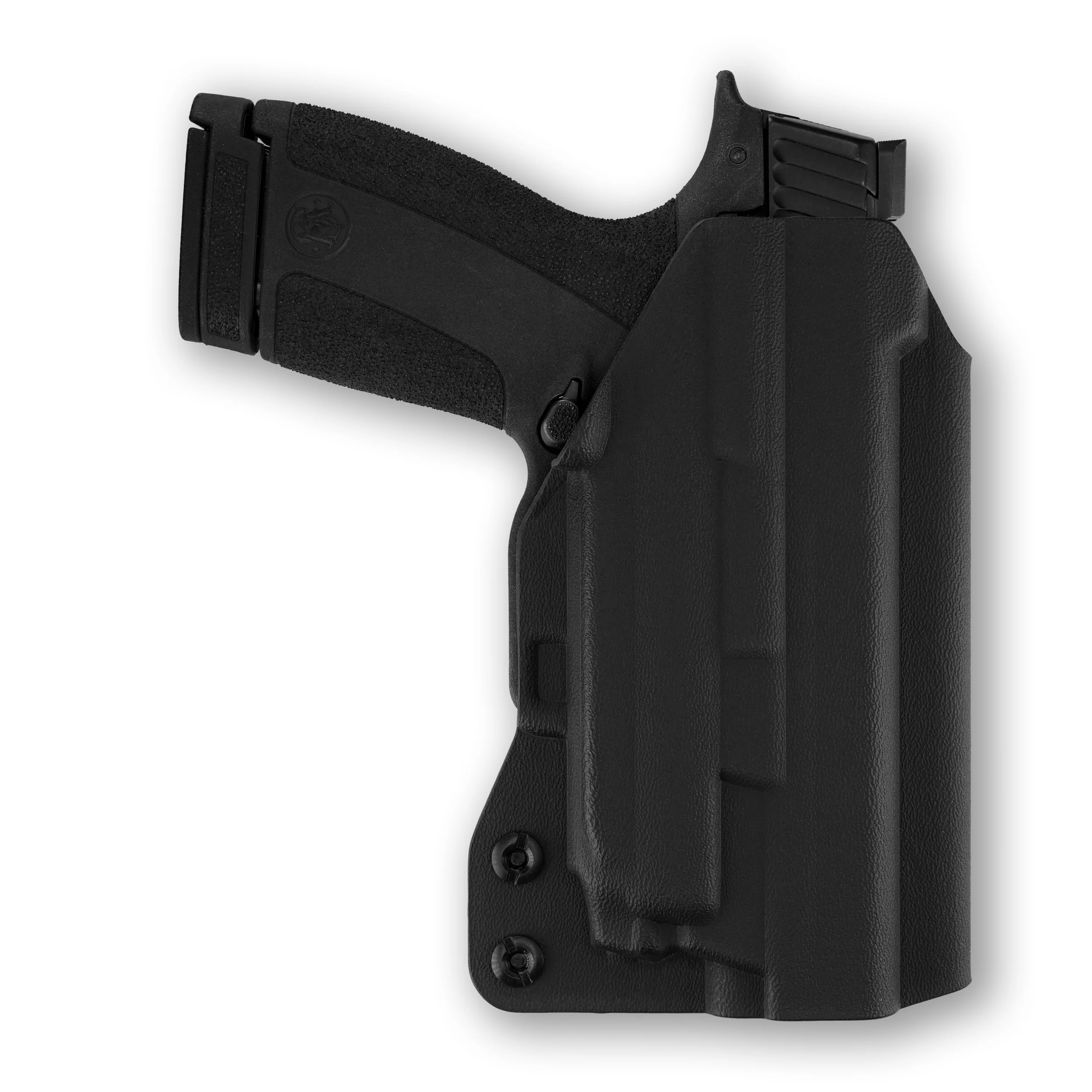 Smith & Wesson M&P Shield X No Thumb Safety with Crimson Trace CMR-201 Rail Master Universal Laser IWB Holster - Image 4
