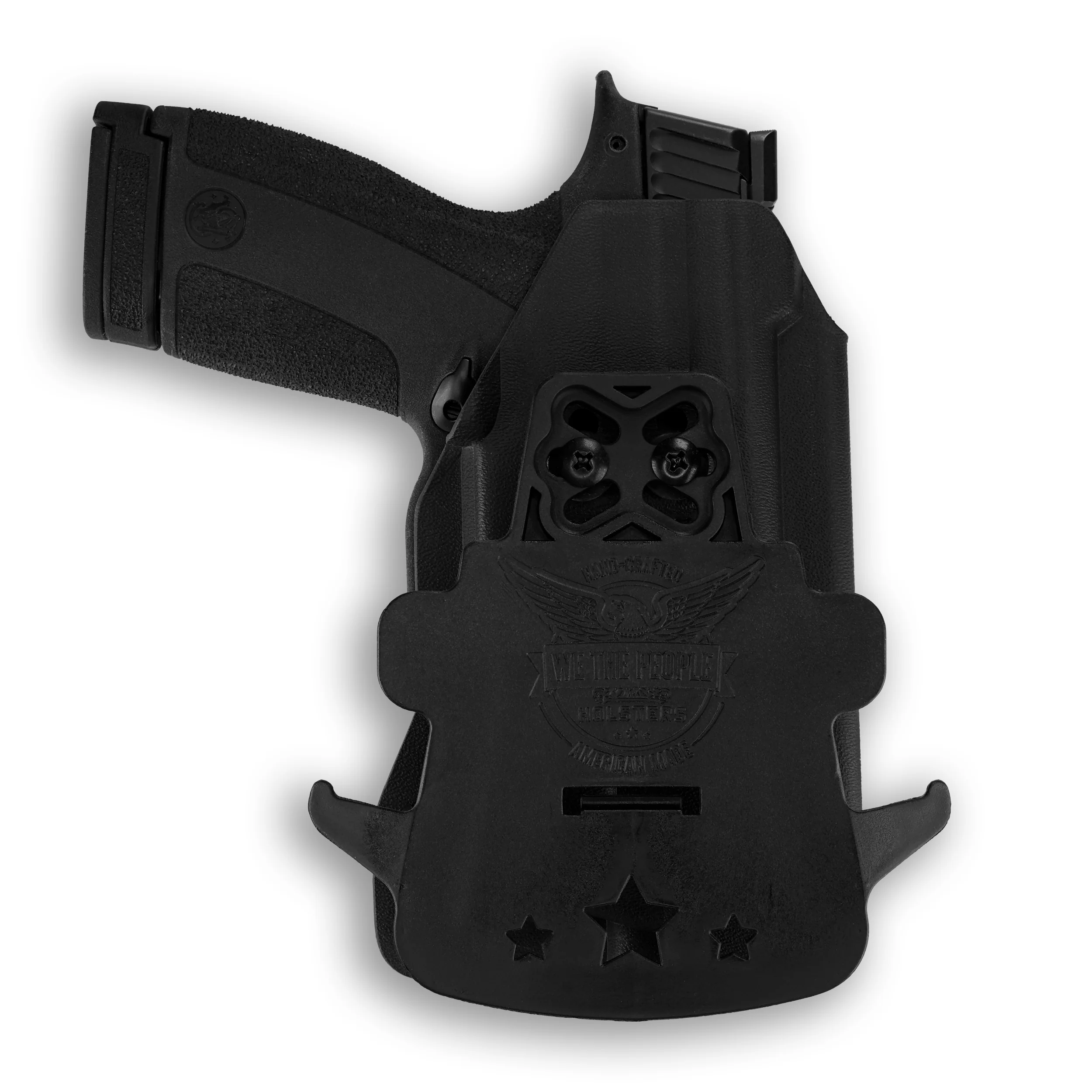 Smith & Wesson M&P Shield X Thumb Safety with Crimson Trace CMR-201 Rail Master Universal Laser OWB Holster - Image 4