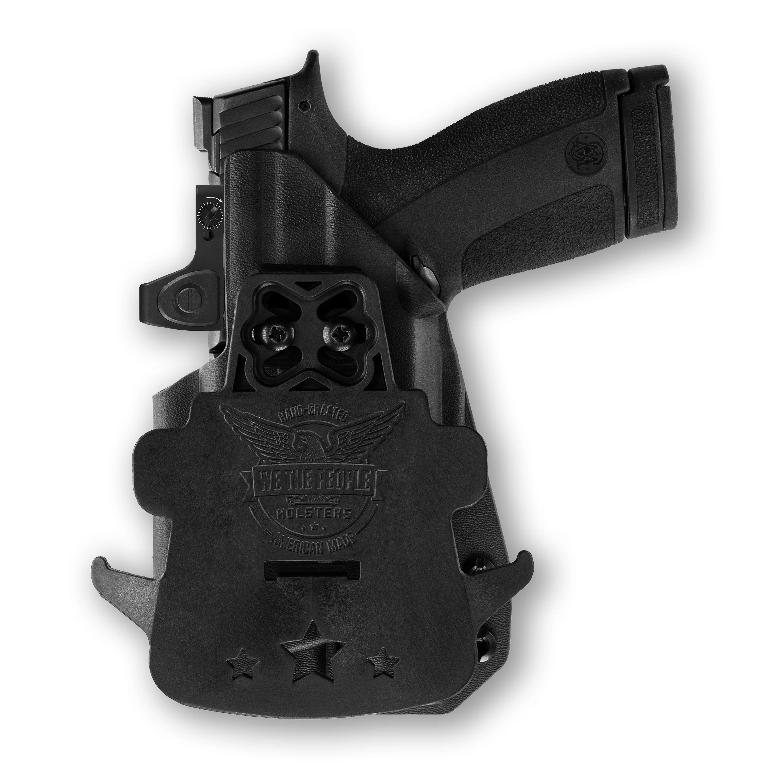 Smith & Wesson M&P Shield X No Thumb Safety with Holosun P.ID-K Light Red Dot Optic Cut OWB Holster - Image 2