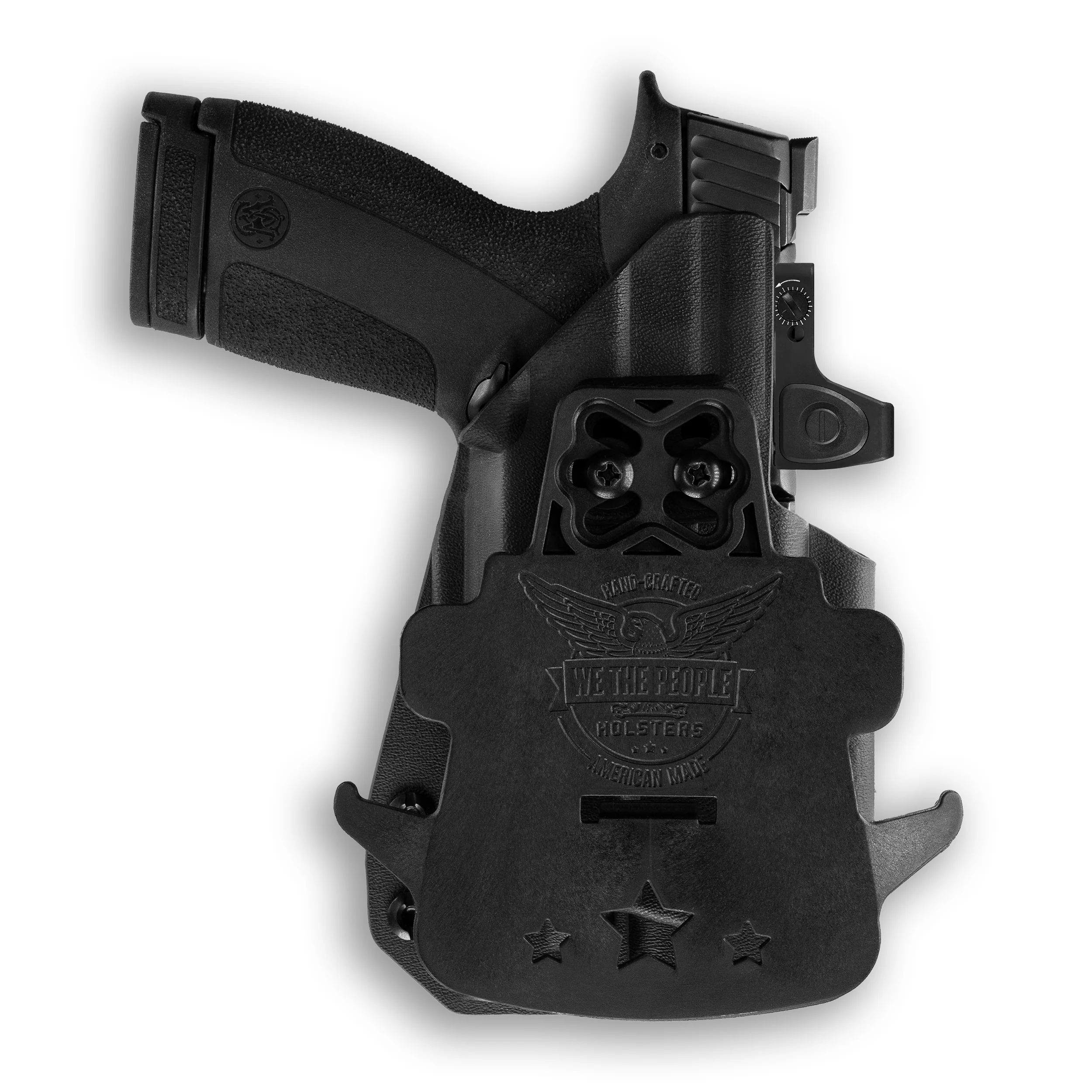 Smith & Wesson M&P Shield X No Thumb Safety with Holosun P.ID-K Light Red Dot Optic Cut OWB Holster - Image 4