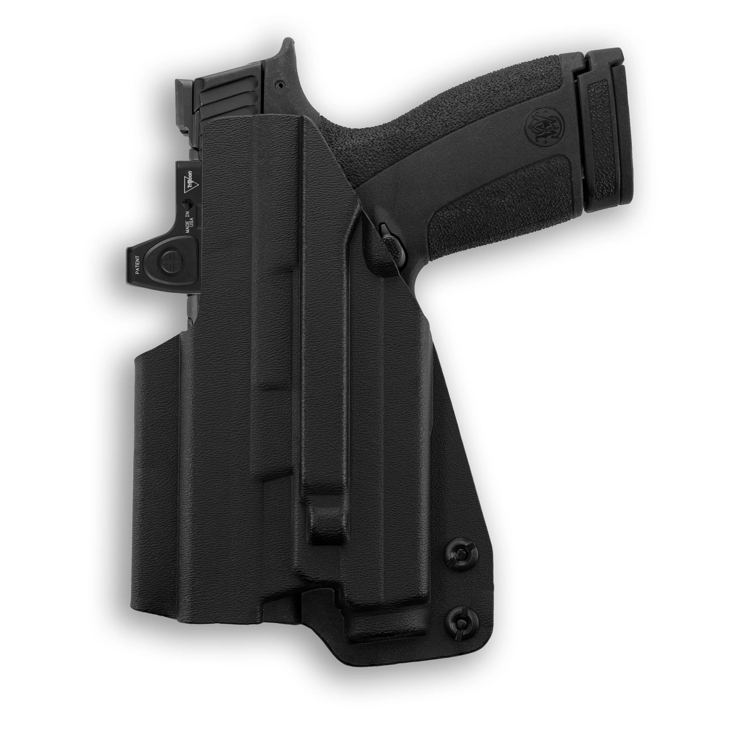 Smith & Wesson M&P Shield X Thumb Safety with Olight Baldr S Light Red Dot Optic Cut IWB Holster - Image 2