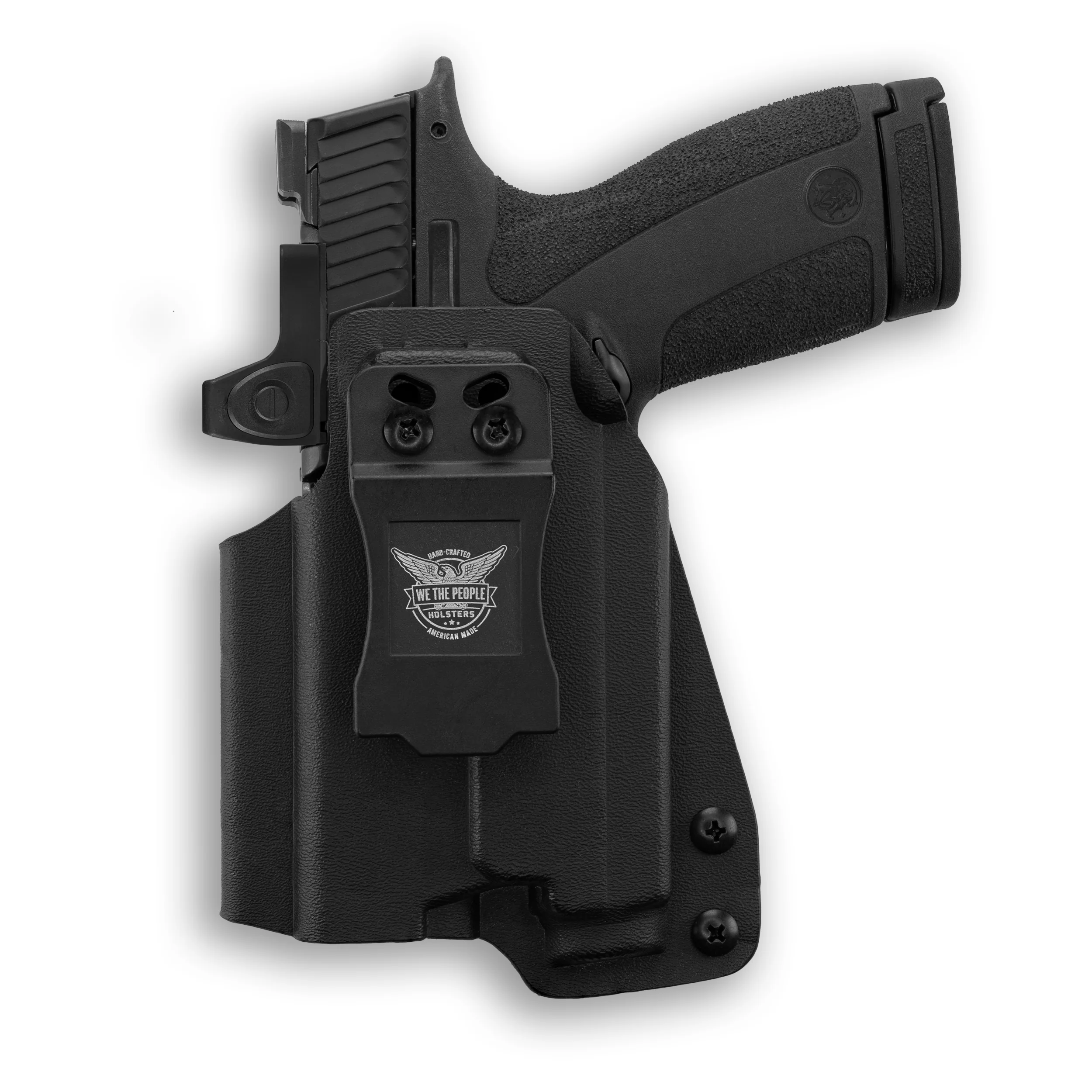 Smith & Wesson M&P Shield X Thumb Safety with Olight Baldr S Light Red Dot Optic Cut IWB Holster - Image 3