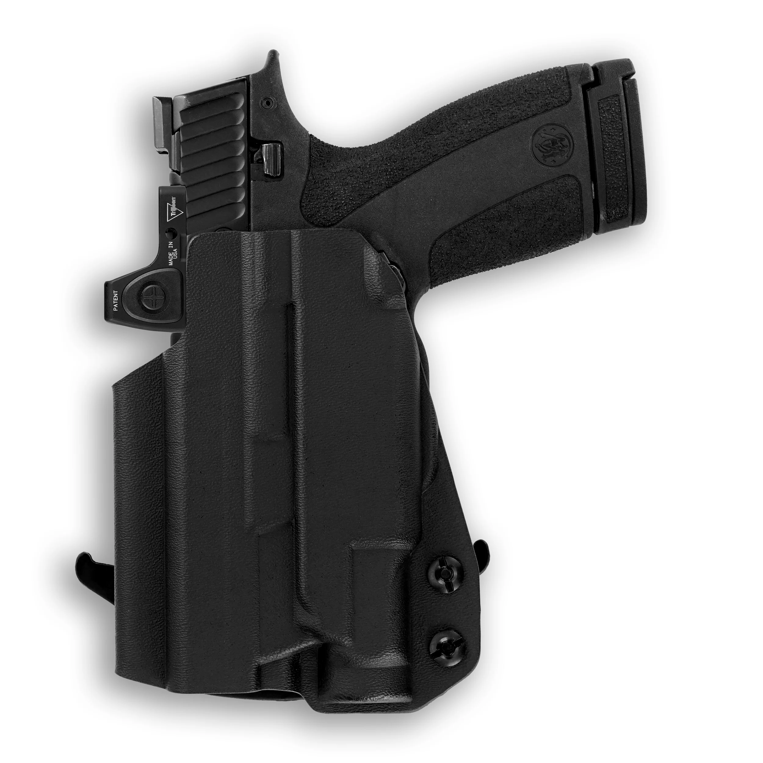 Smith & Wesson M&P Shield X No Thumb Safety with Streamlight TLR-7 Sub Light Red Dot Optic Cut OWB Holster - Image 3