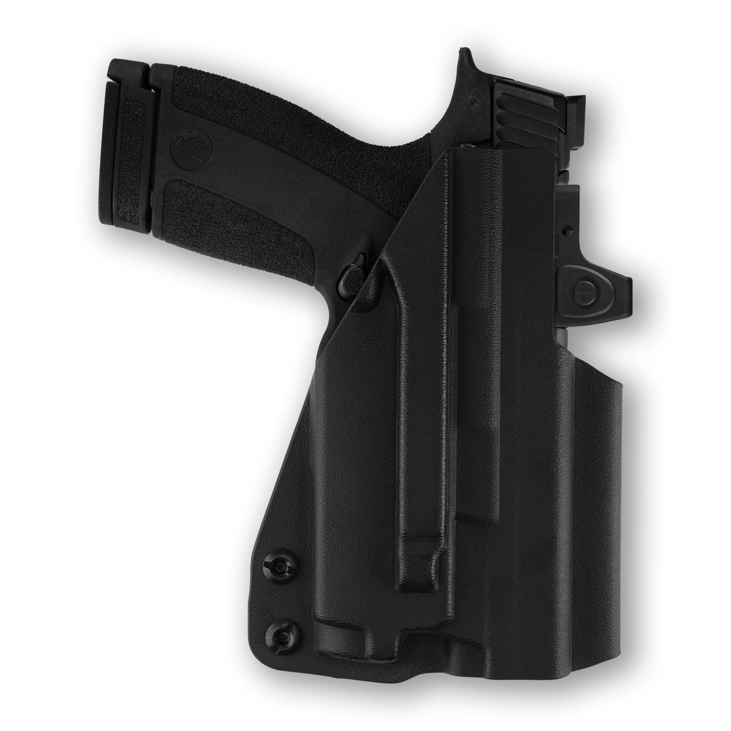 Smith & Wesson M&P Shield X Thumb Safety with Olight Baldr RL Mini Light Red Dot Optic Cut IWB Holster - Image 4