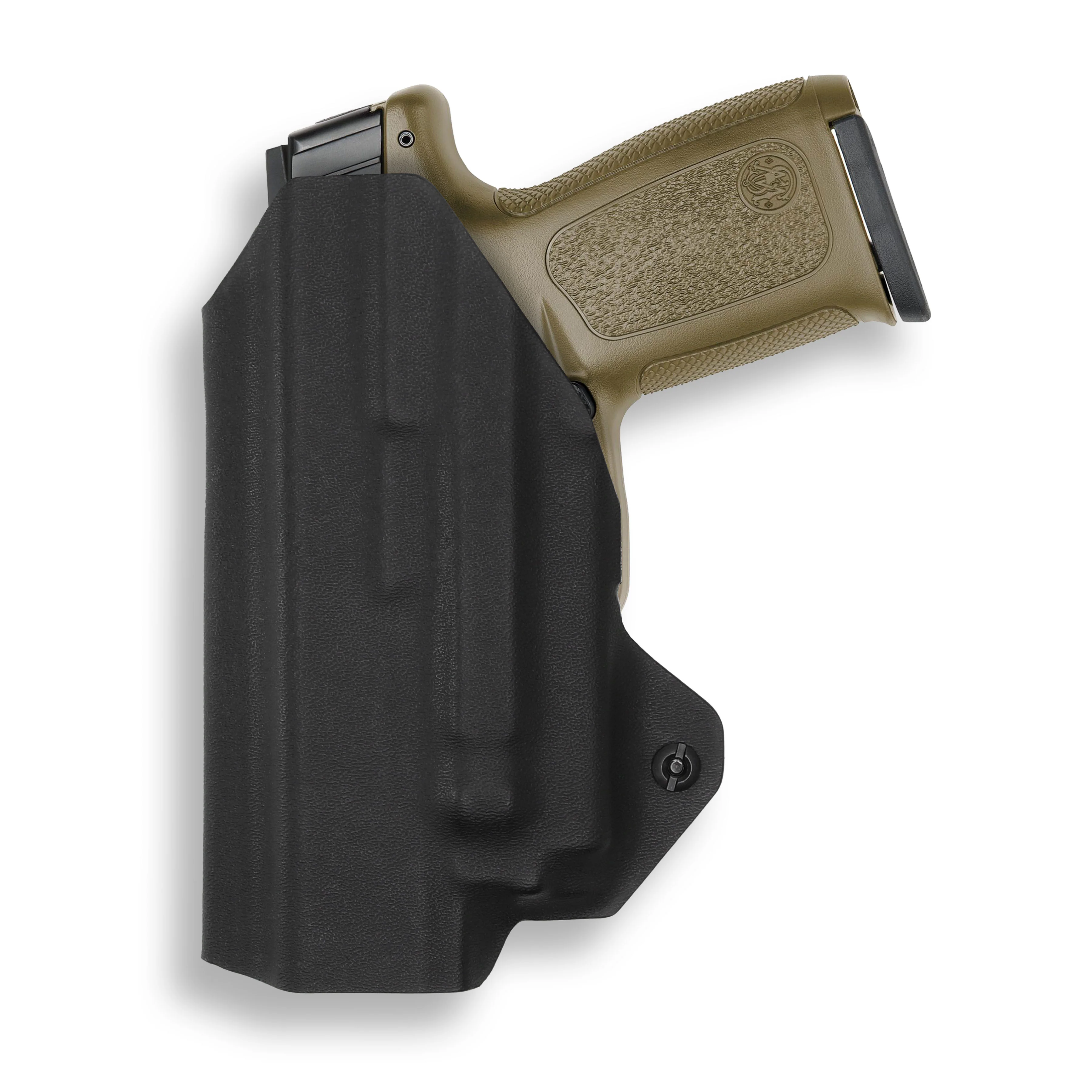 Smith & Wesson SD9/SD40 VE with Olight PL-Mini 2 Valkyrie Light IWB Holster - Image 2