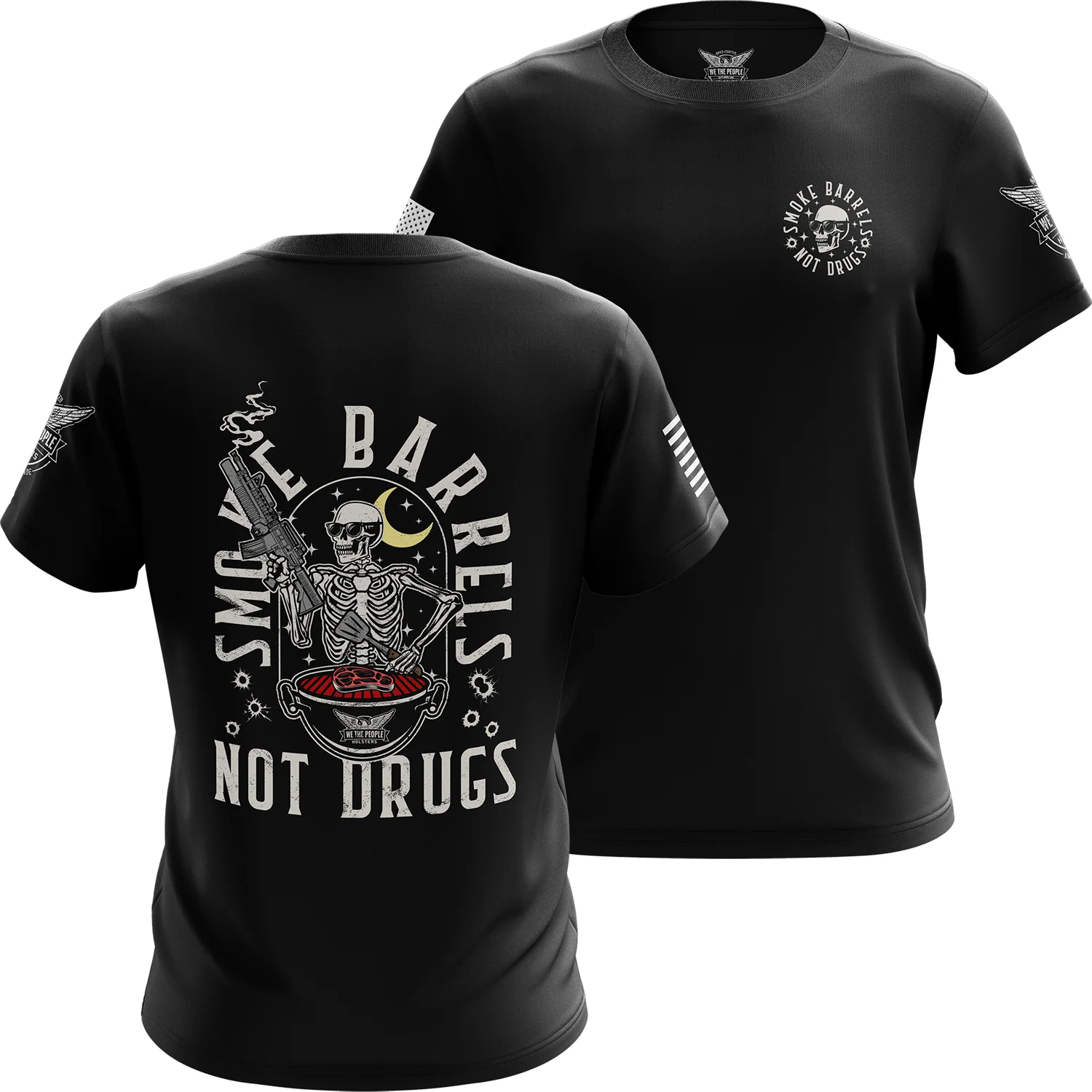 Smoke Barrels Not Drugs Short Sleeve Shirt