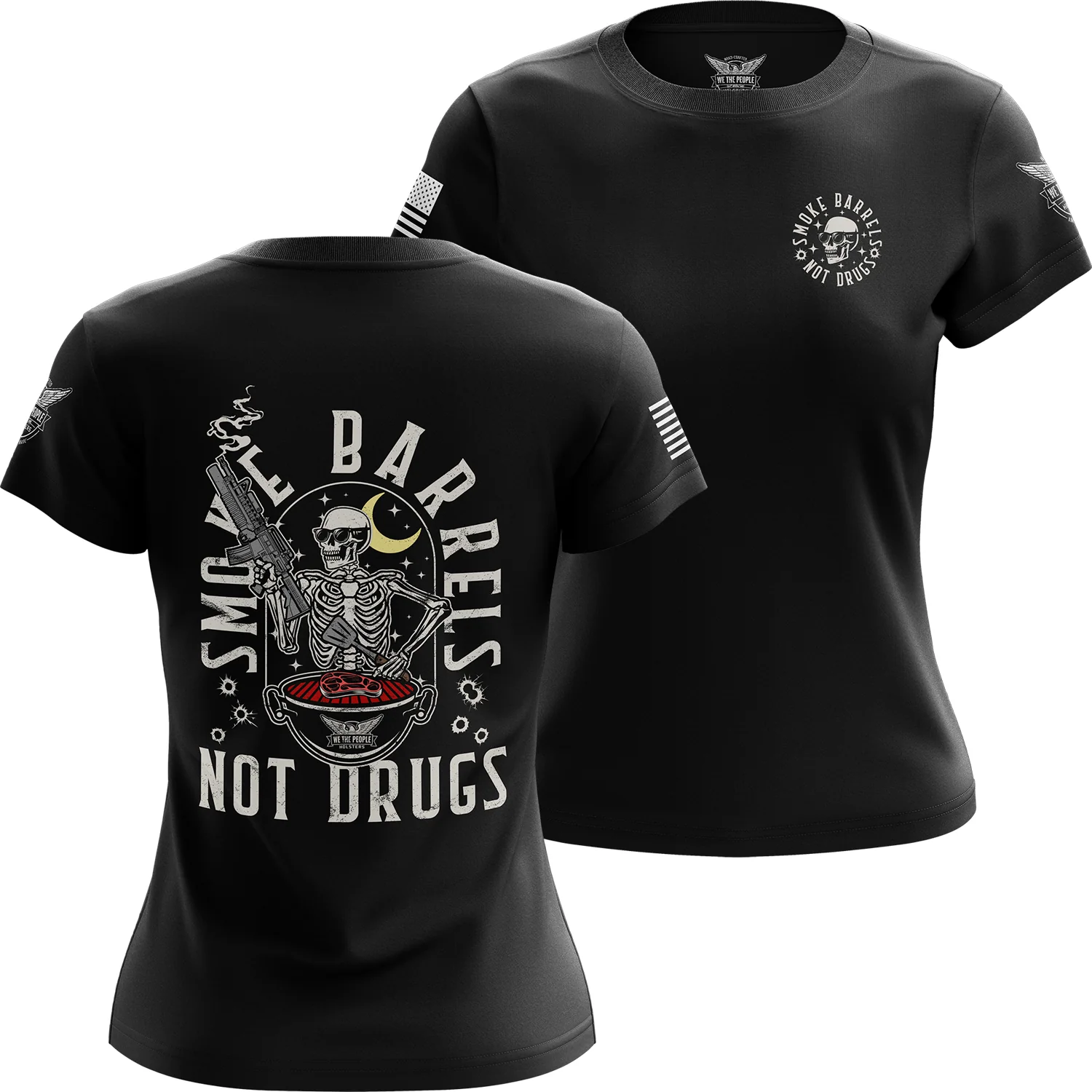 Smoke Barrels Not Drugs Women's Short Sleeve Shirt