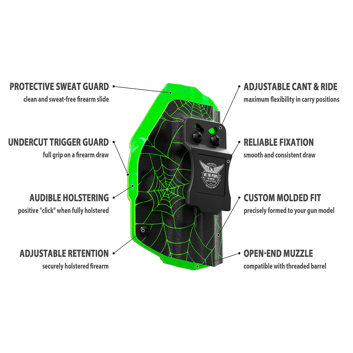 Spiderweb Custom Printed Holster - IWB Kydex Holster - Image 9