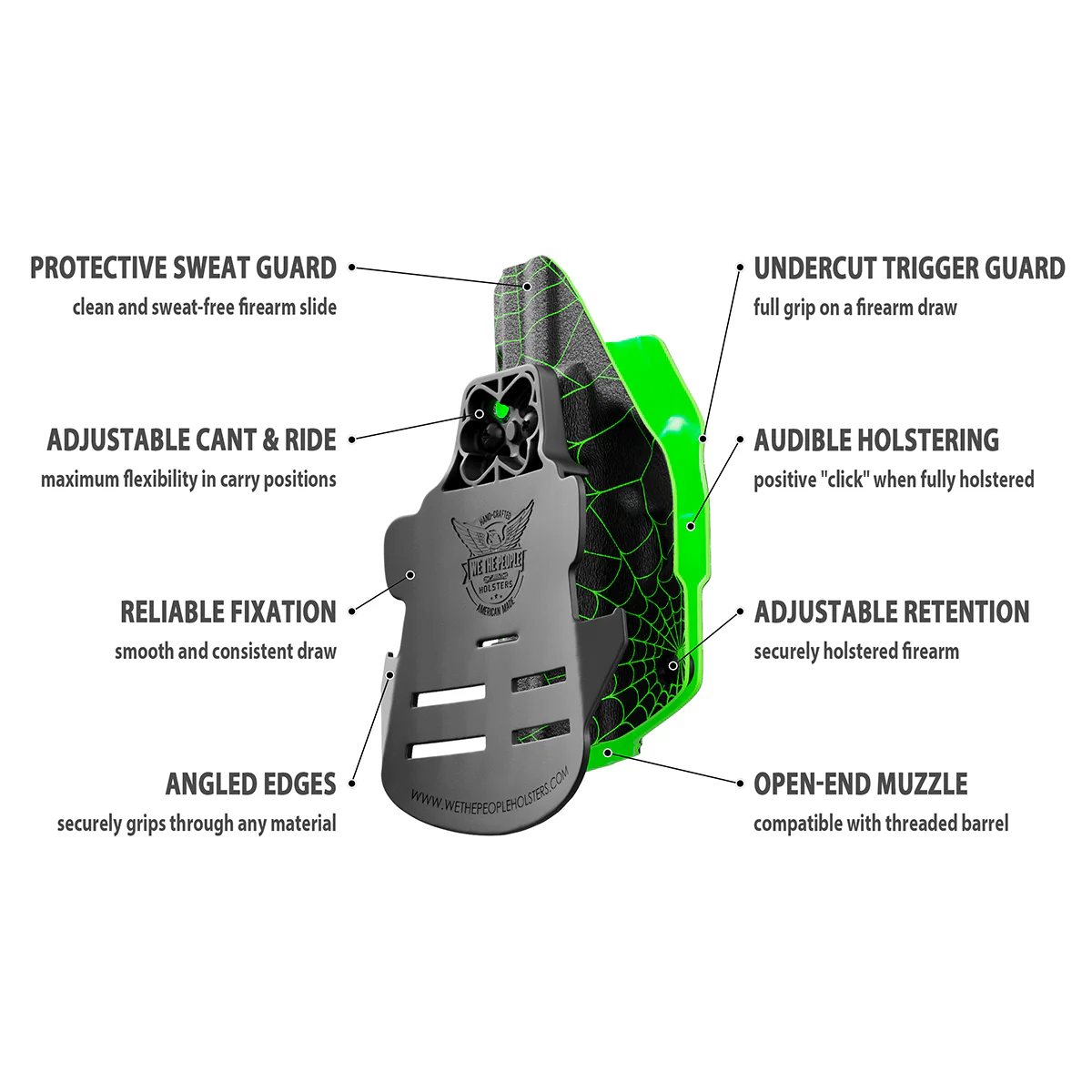 Spiderweb Custom Printed Holster - OWB Kydex Holster - Image 9