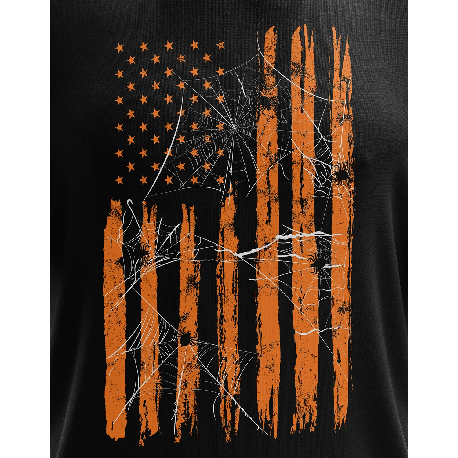 Spooky US Flag Short Sleeve Shirt - Image 3