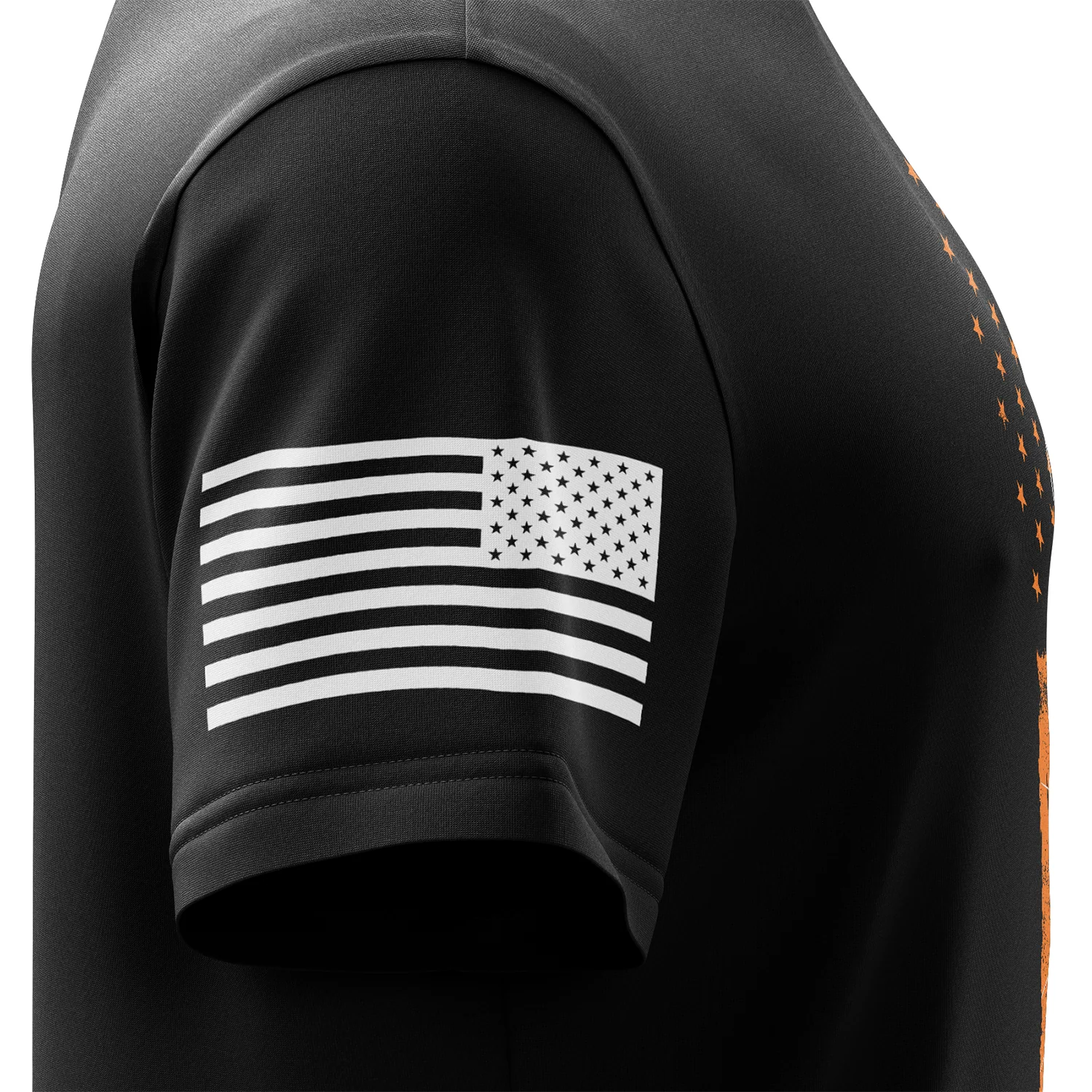 Spooky US Flag Short Sleeve Shirt - Image 5