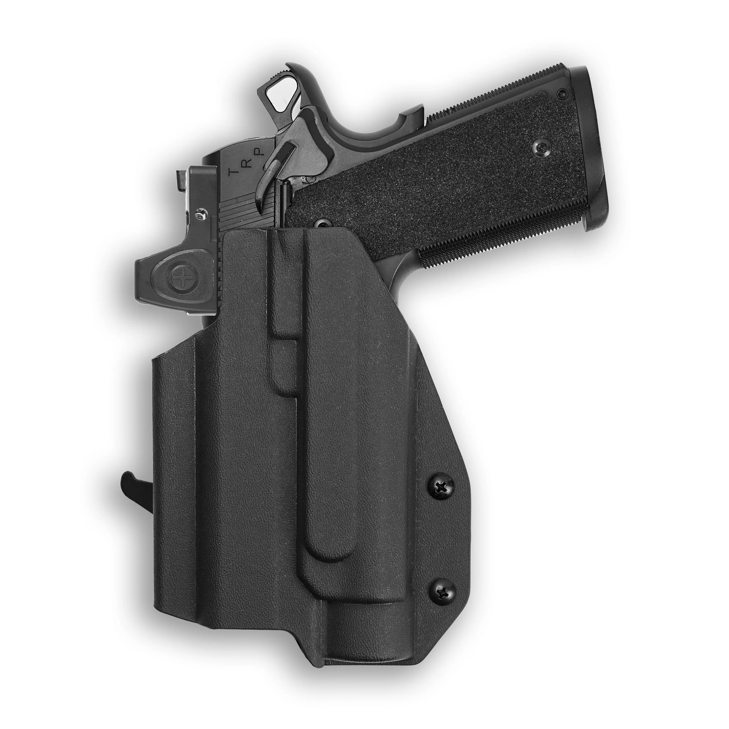 Springfield 1911 4" 45ACP with Streamlight TLR-1/1S/HL Light Red Dot Optic Cut OWB Holster - Image 3