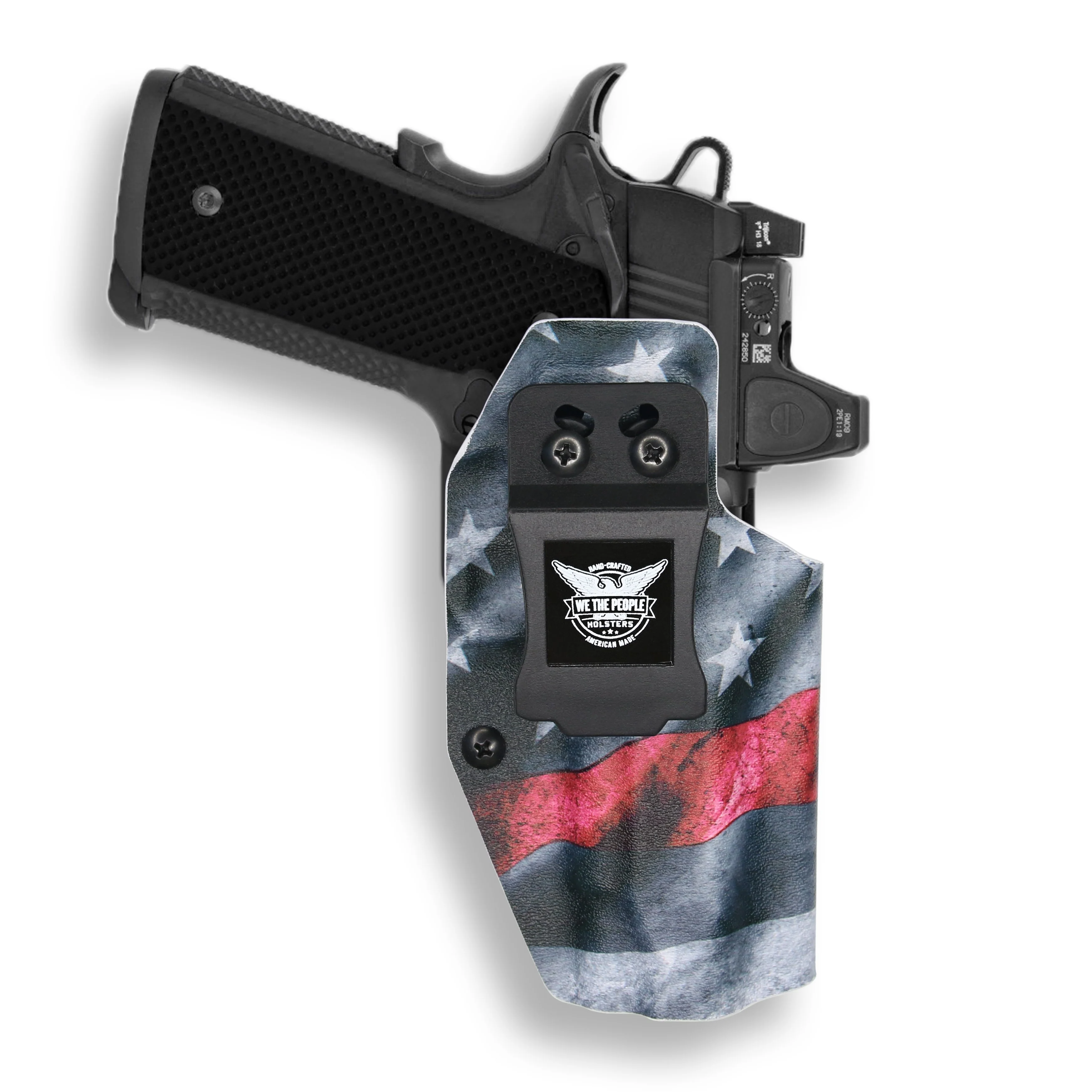Springfield 1911 4" 45ACP No Rail Only Red Dot Optic Cut IWB Holster - Image 15