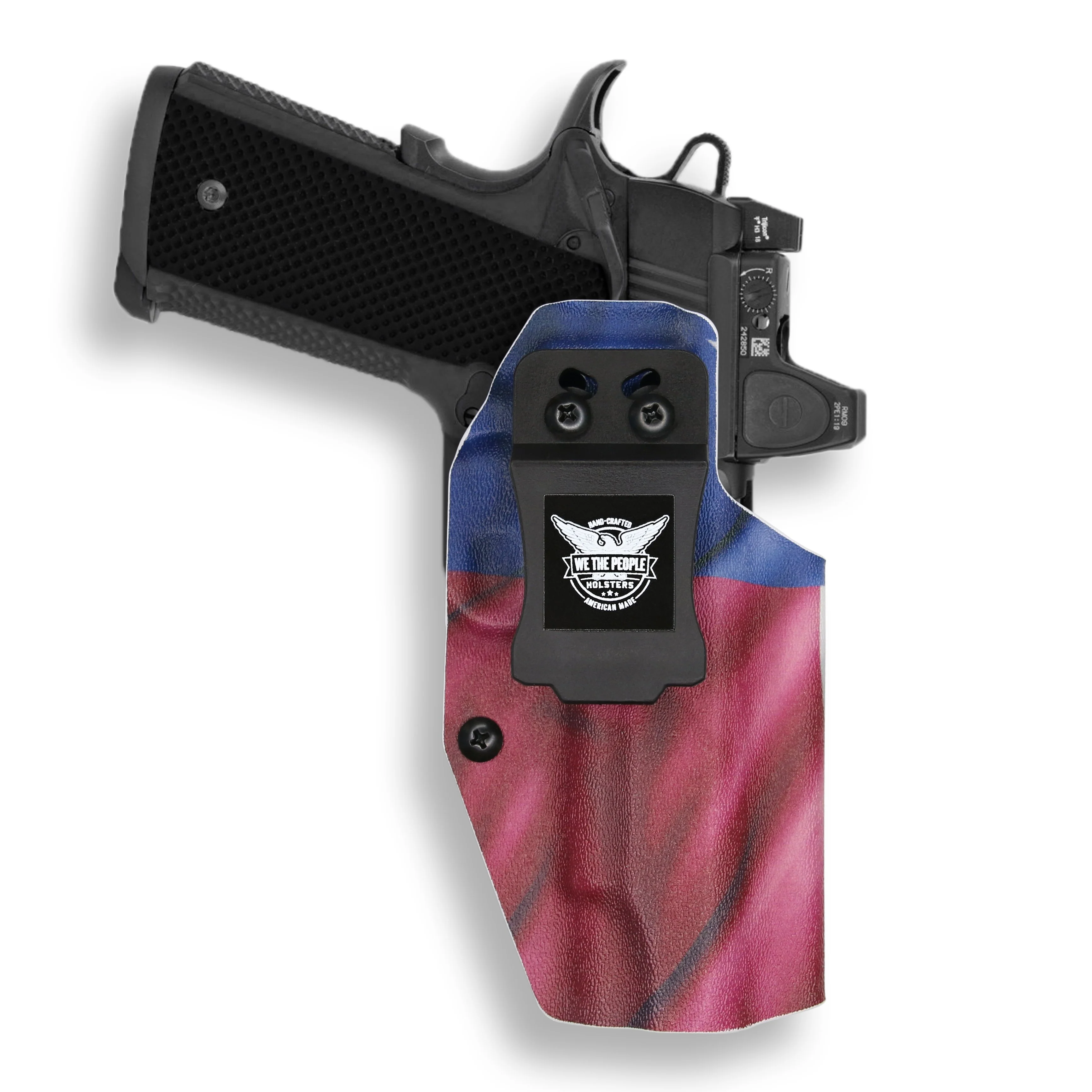 Springfield 1911 4" 45ACP No Rail Only Red Dot Optic Cut IWB Holster - Image 19