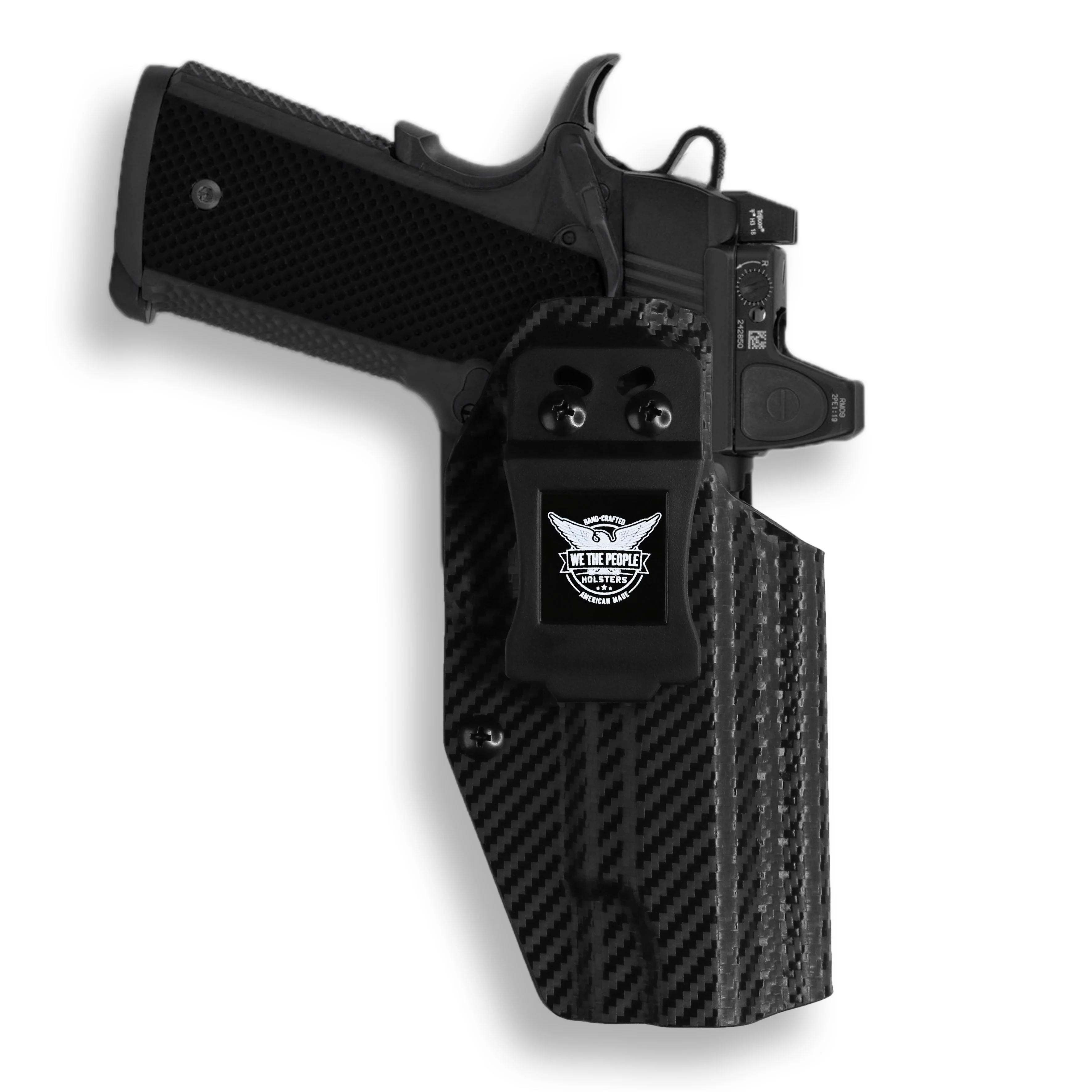 Springfield 1911 4" 45ACP No Rail Only Red Dot Optic Cut IWB Holster - Image 5