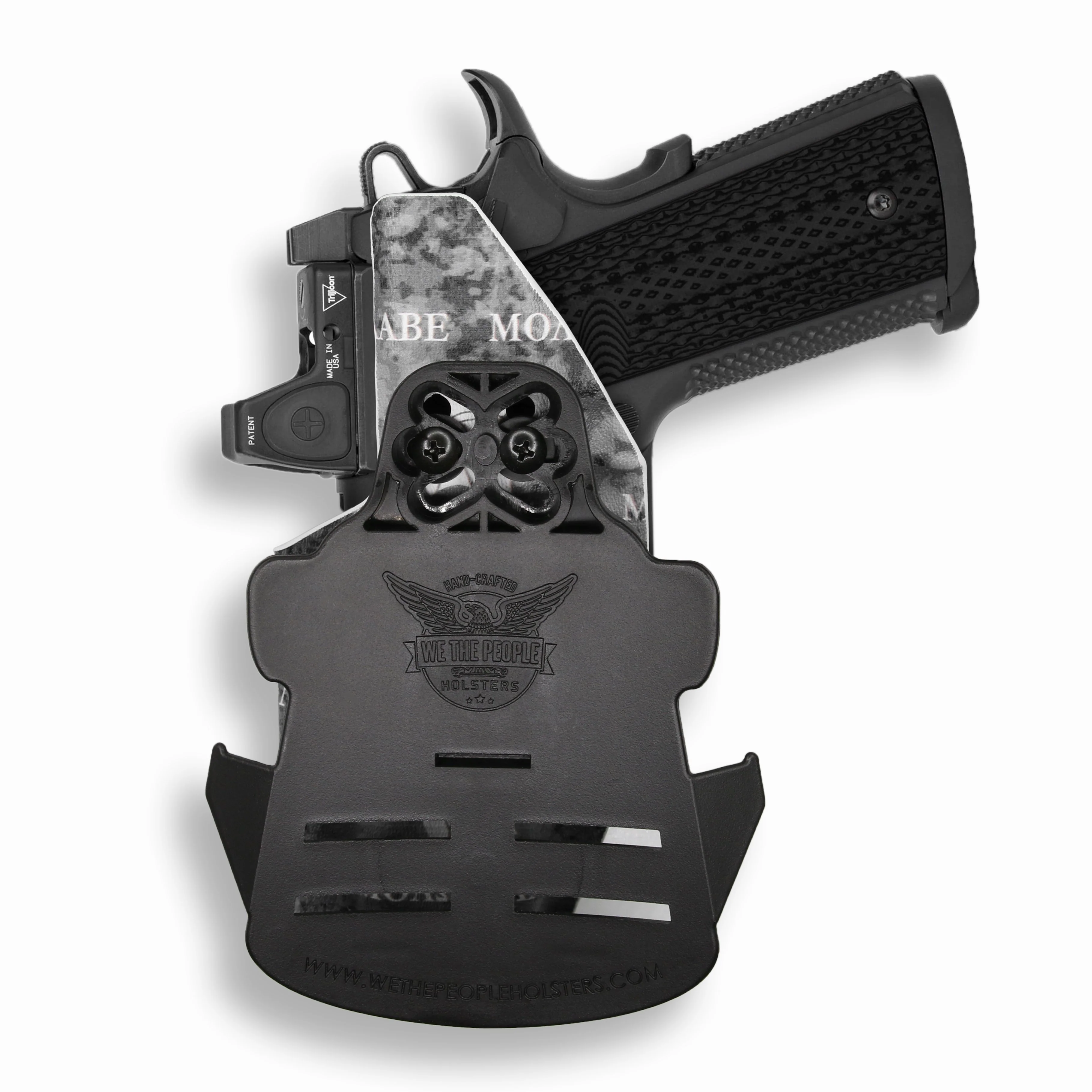 Springfield 1911 4" 45ACP with Rail Only Red Dot Optic Cut OWB Holster - Image 28