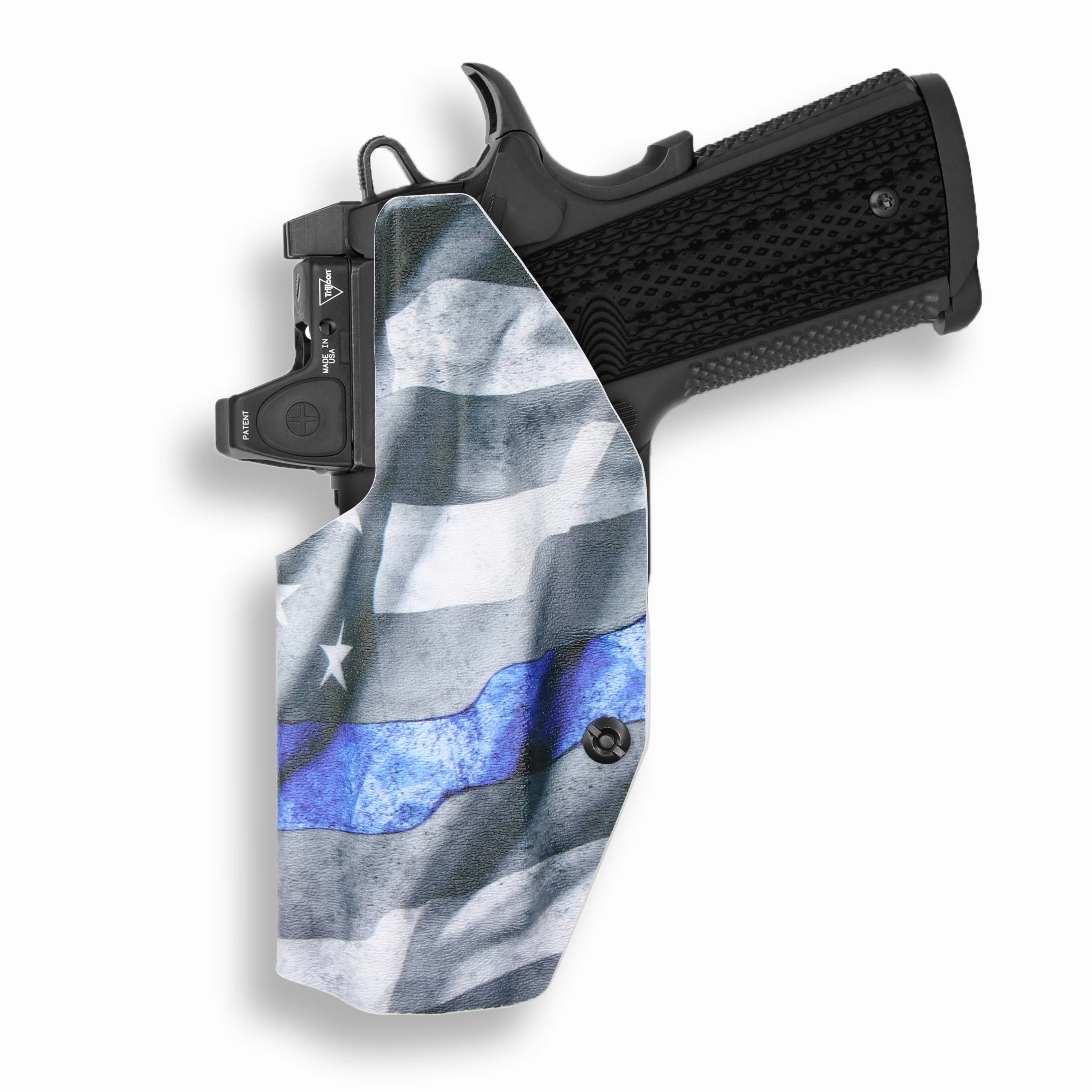 Springfield 1911 4" 45ACP with Rail Only Red Dot Optic Cut IWB Holster - Image 14