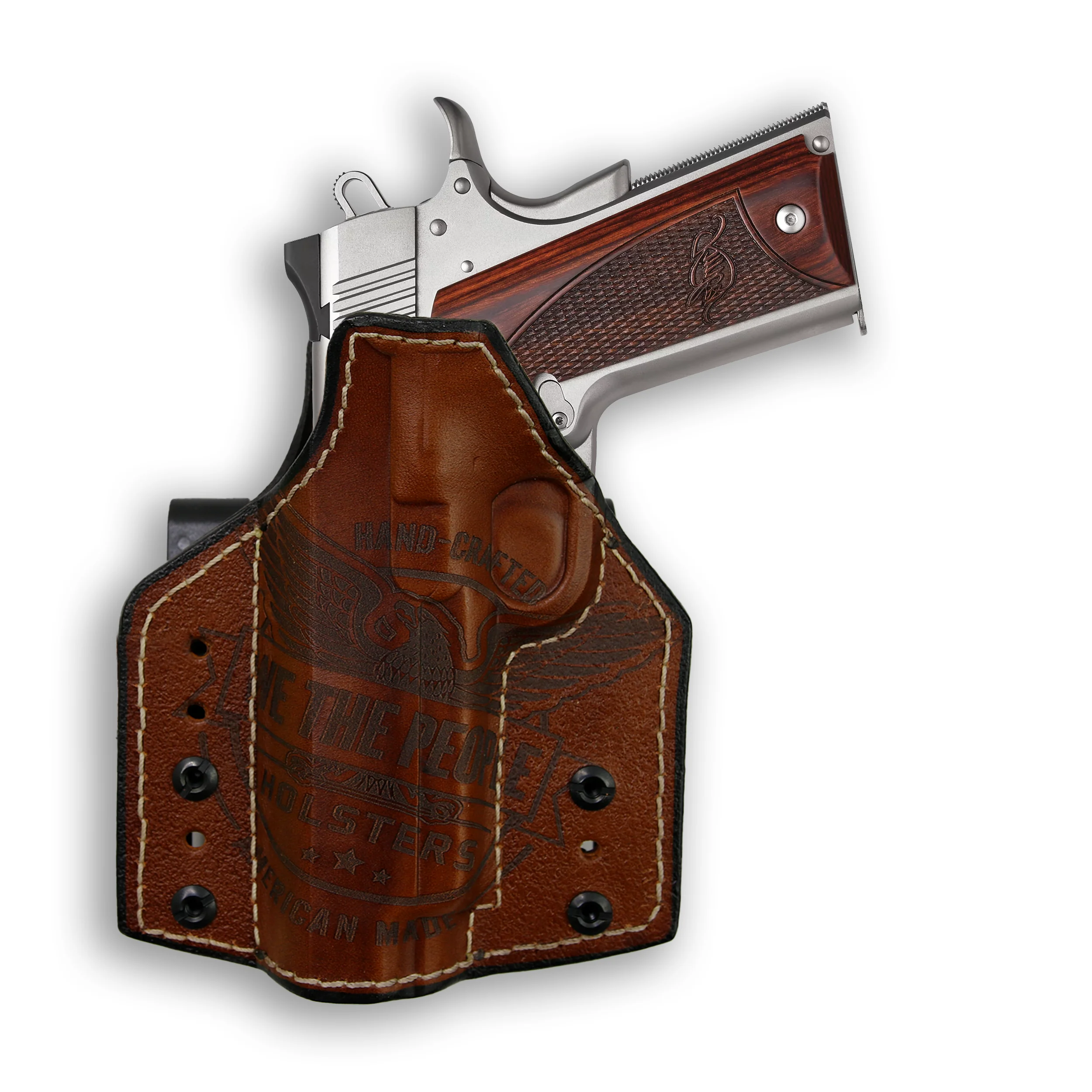 Springfield 1911 4" With Rail Only Independence Leather IWB Holster - Image 2