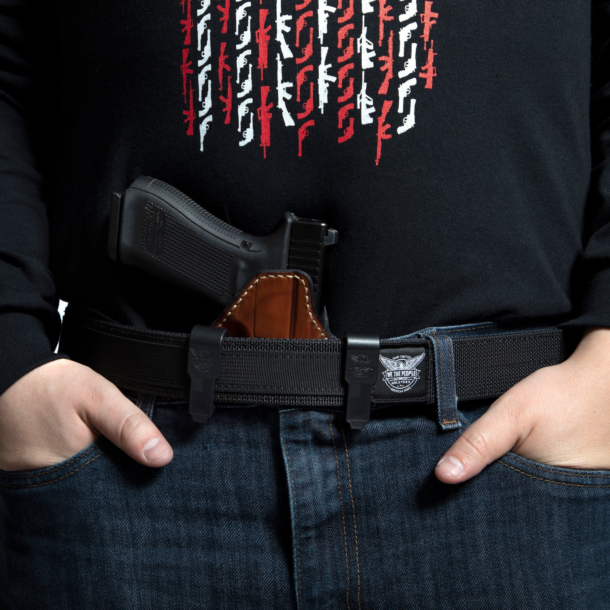 Springfield 1911 4" With Rail Only Independence Leather IWB Holster - Image 3