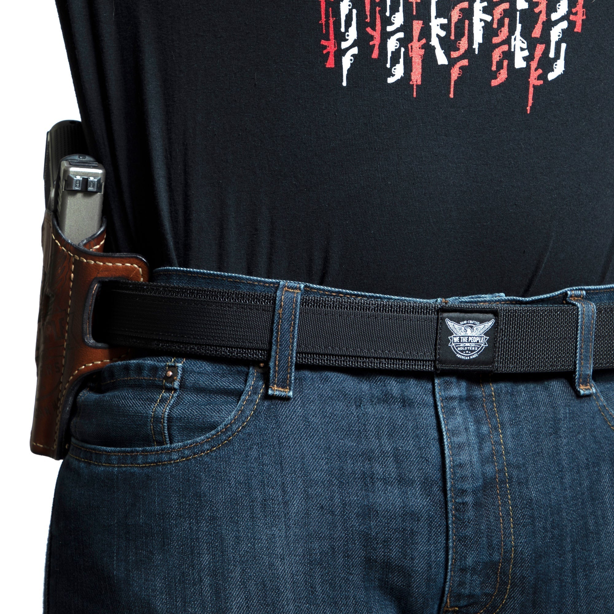 Springfield 1911 4" With Rail Only Independence Leather OWB Holster - Image 3