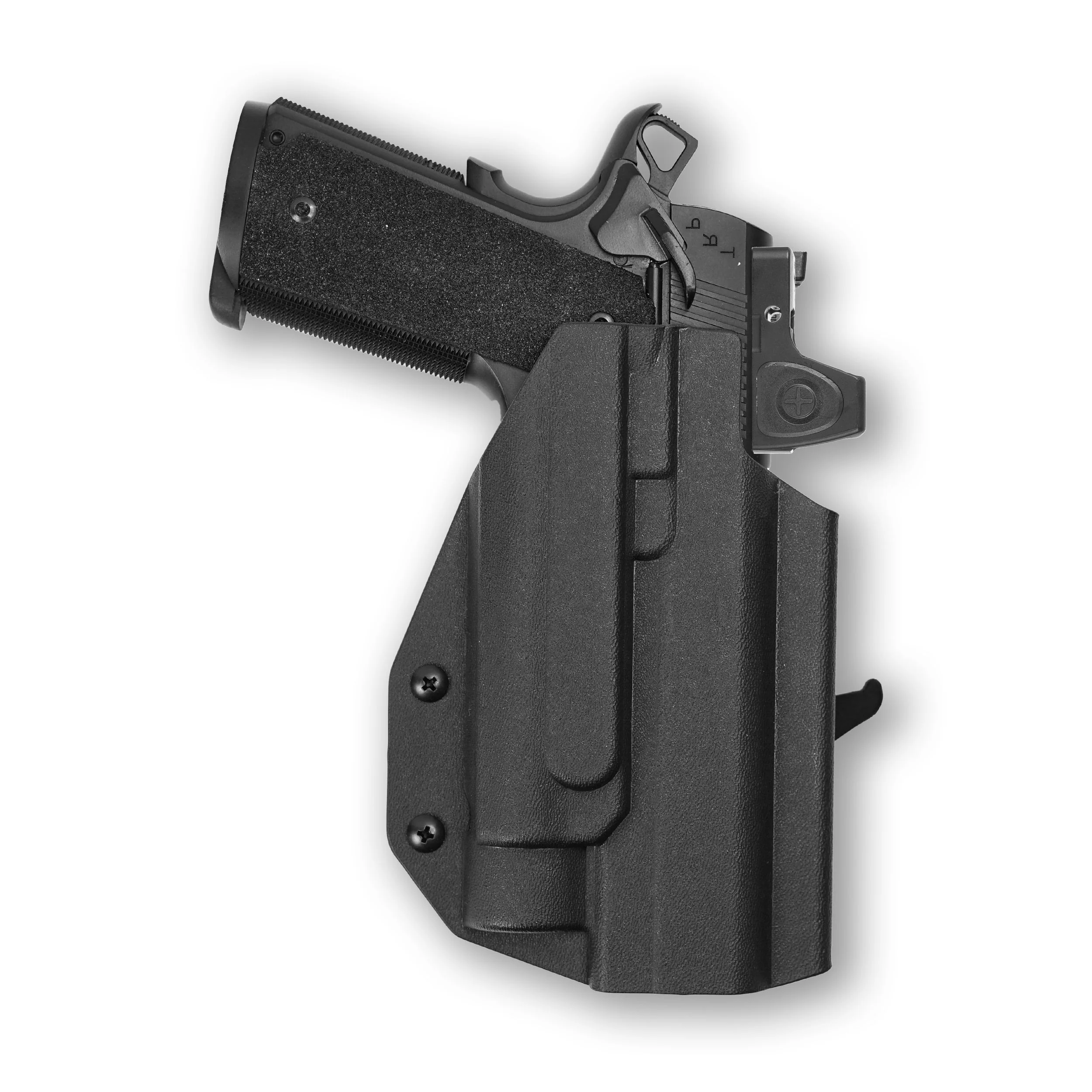 Springfield 1911 5" 45ACP with Streamlight TLR-1/1S/HL Light Red Dot Optic Cut OWB Holster