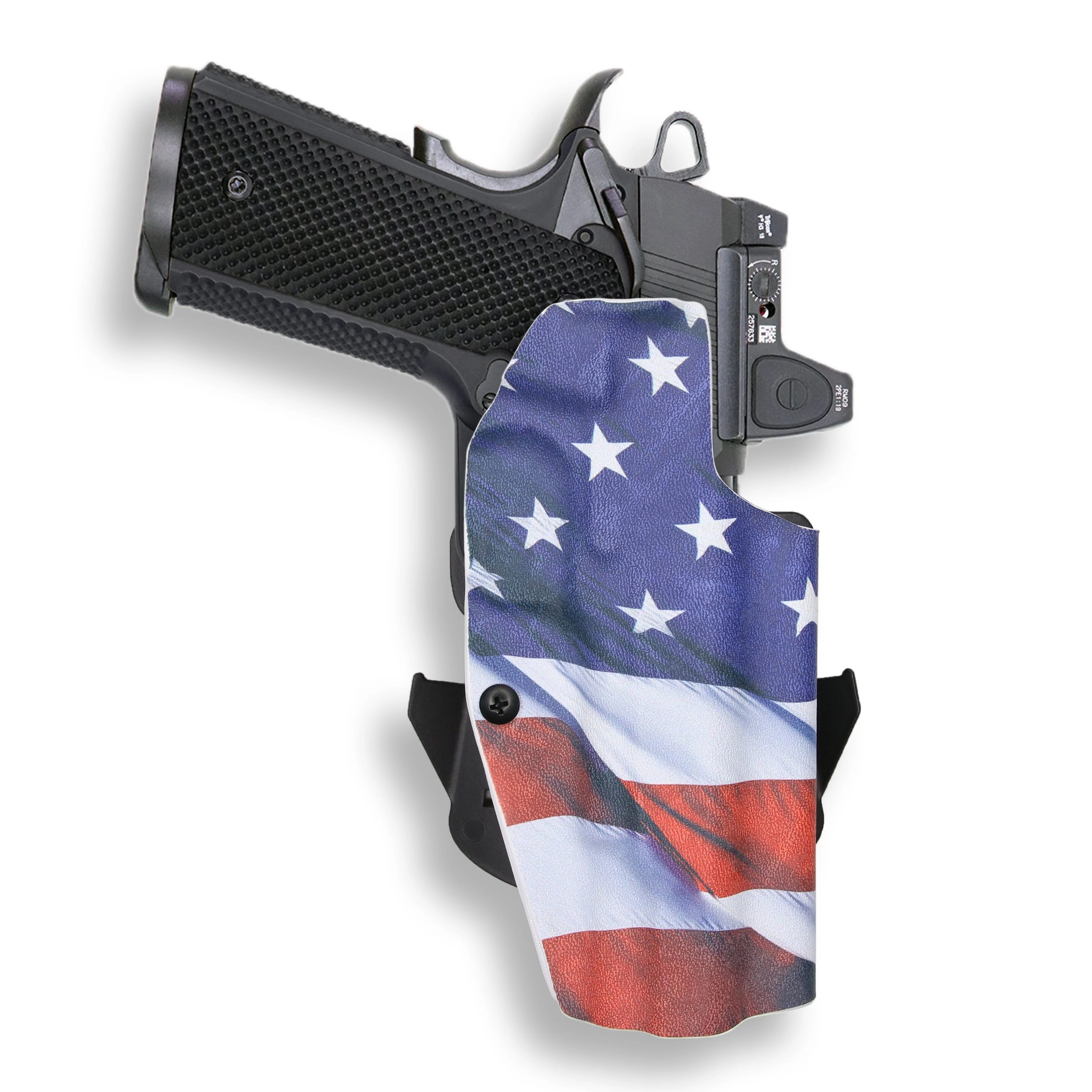 Springfield 1911 5" 45ACP No Rail Only Red Dot Optic Cut OWB Holster - Image 9
