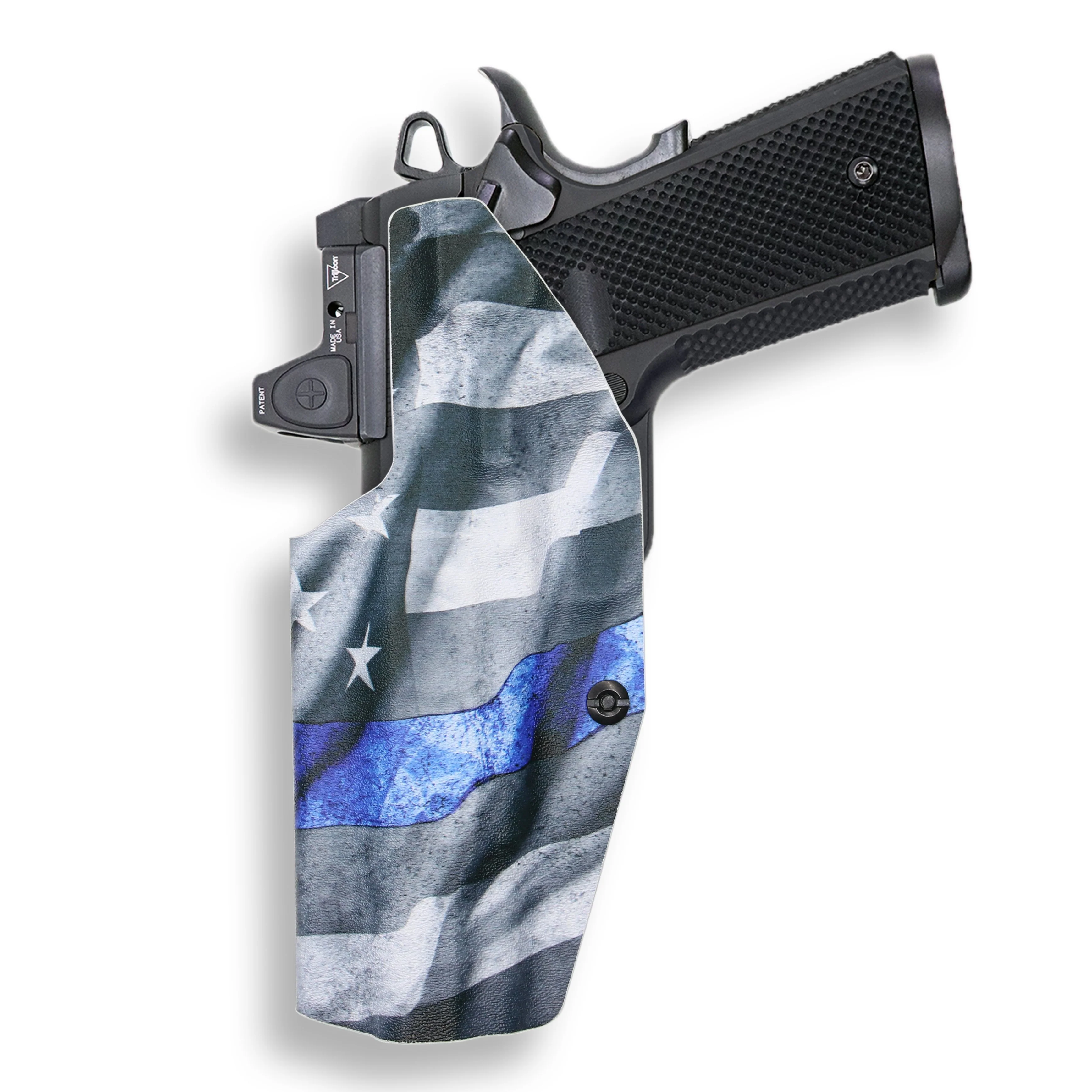 Springfield 1911 5" 45ACP No Rail Only Red Dot Optic Cut IWB Holster - Image 14