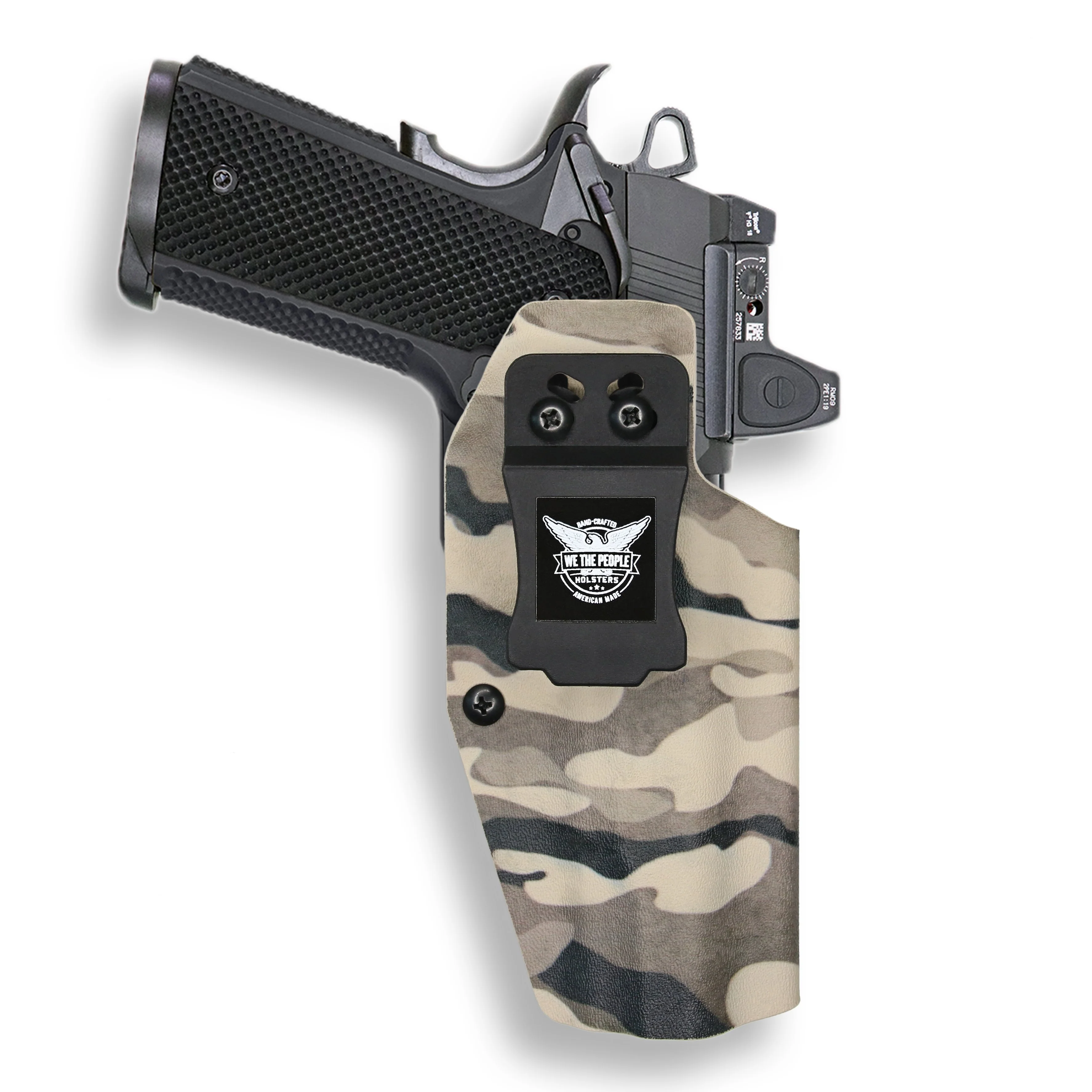 Springfield 1911 5" 45ACP No Rail Only Red Dot Optic Cut IWB Holster - Image 25