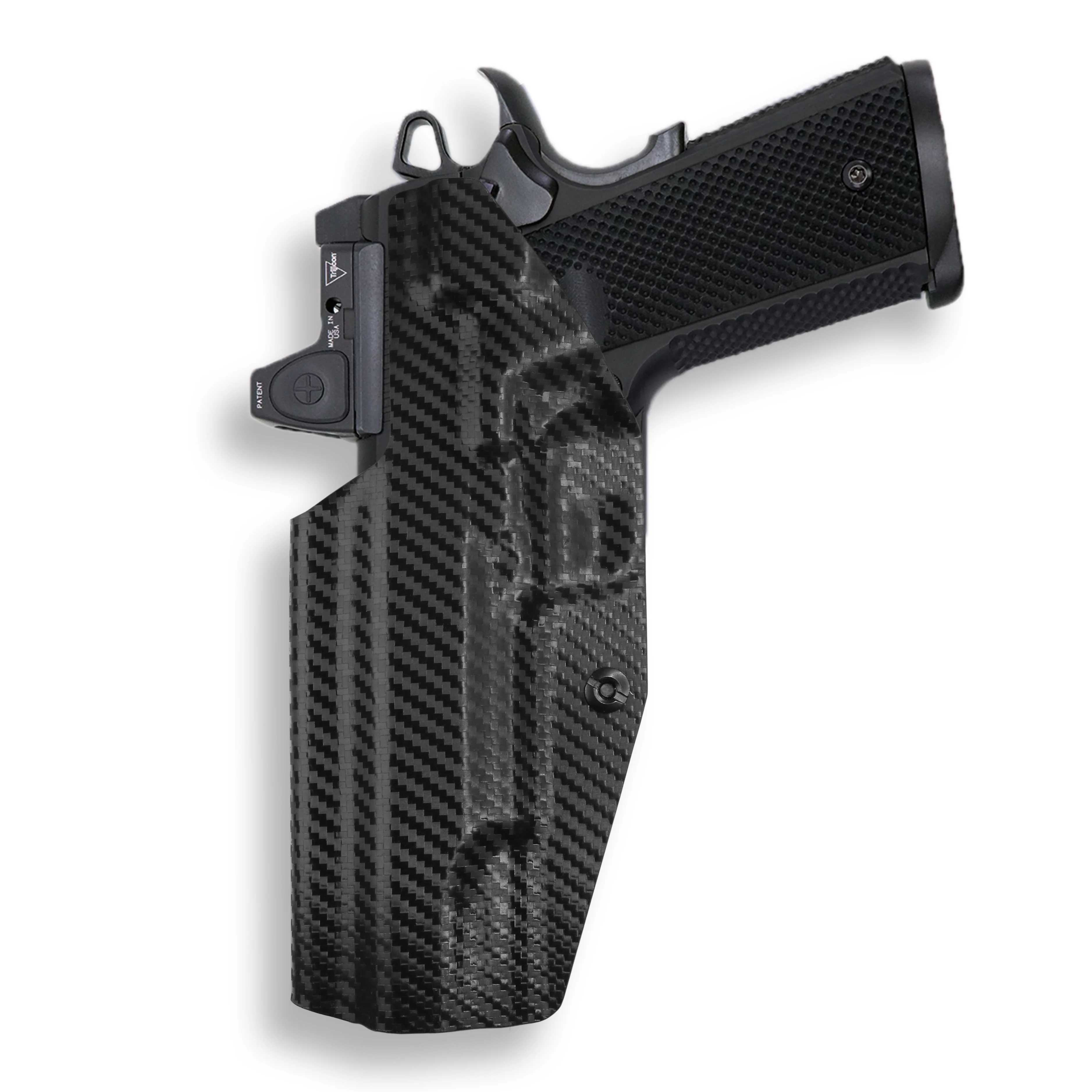 Springfield 1911 5" 45ACP No Rail Only Red Dot Optic Cut IWB Holster - Image 6